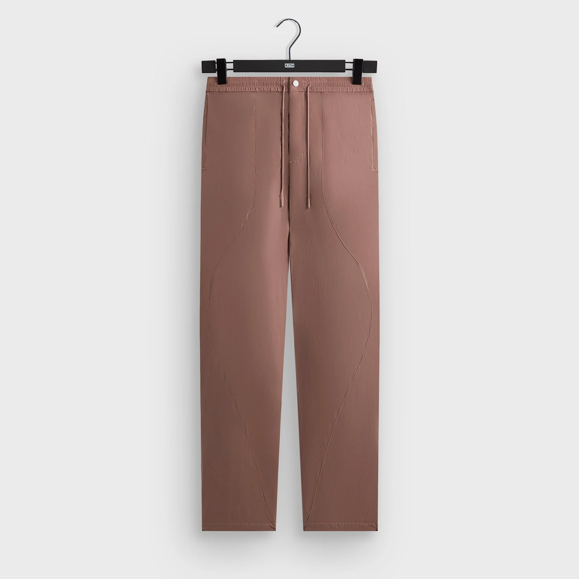 Image of Kith Seamed Nylon Bolt Pant - Dusty Mauve