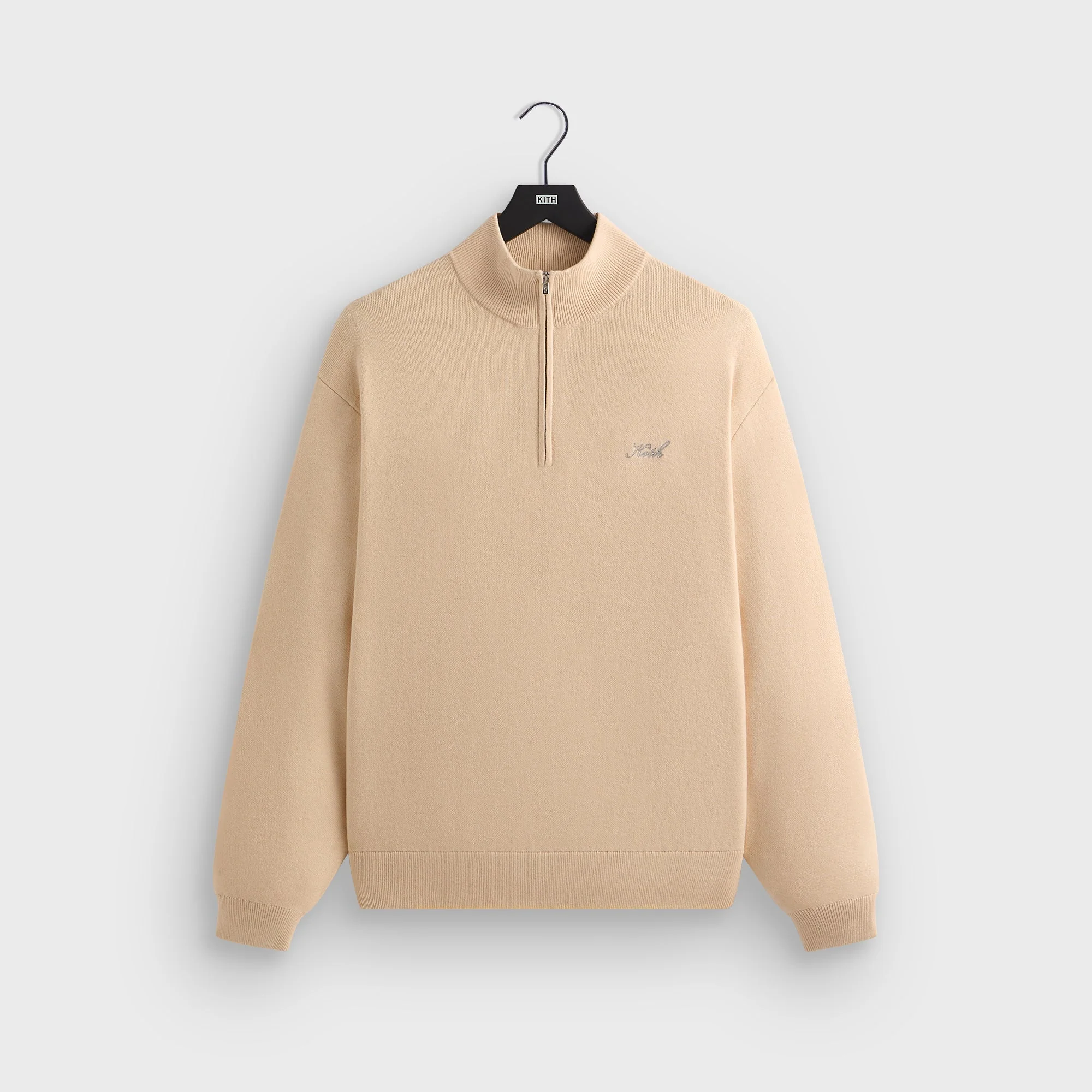 Image of Kith Harmon Quarter Zip Mock Neck - Hallow