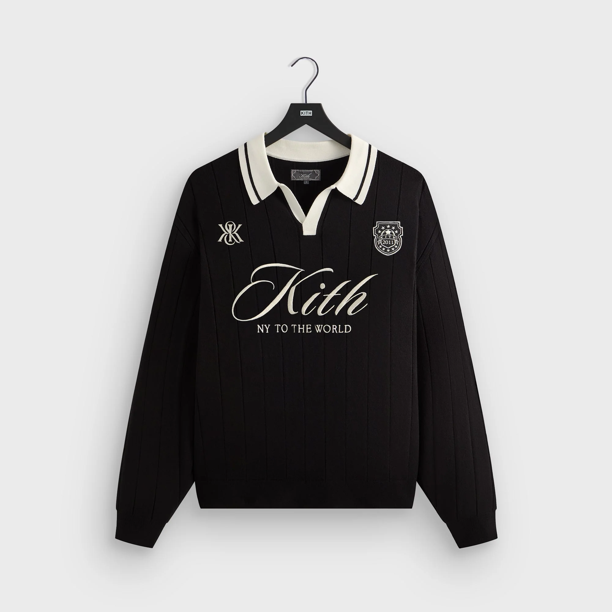 Image of Kith Rugby Pullover Sweater - Black