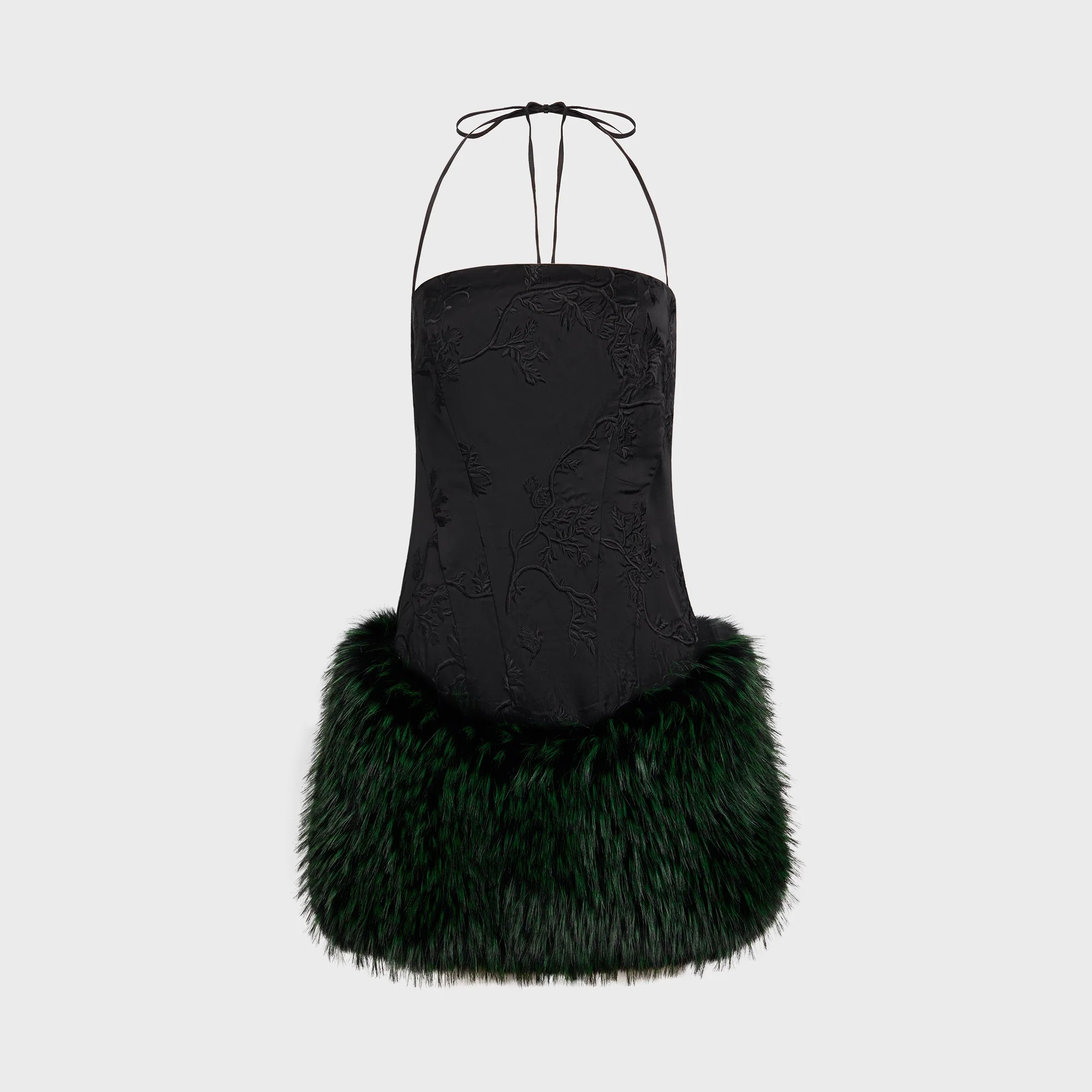 Image of Kim Shui Mona Silk Fur Mini - Black