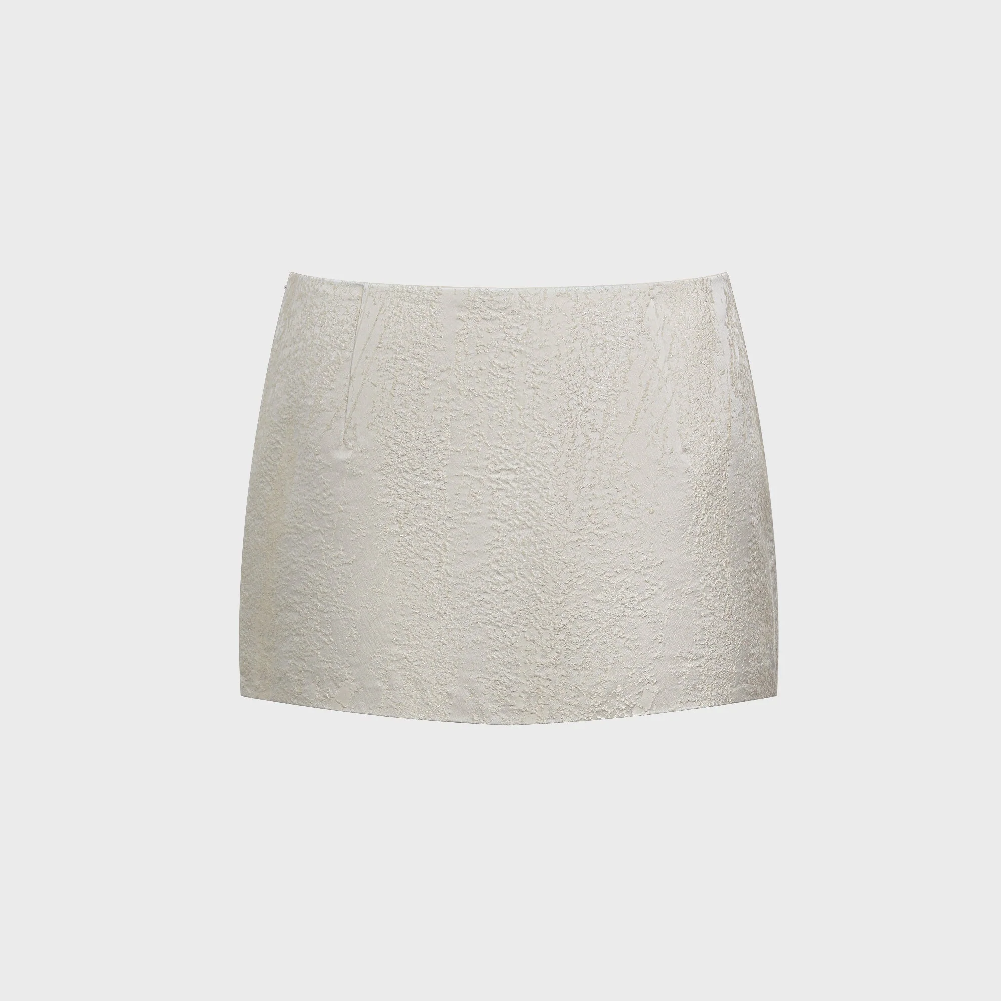Image of Kim Shui Angelina Brocade Mini Skirt - White