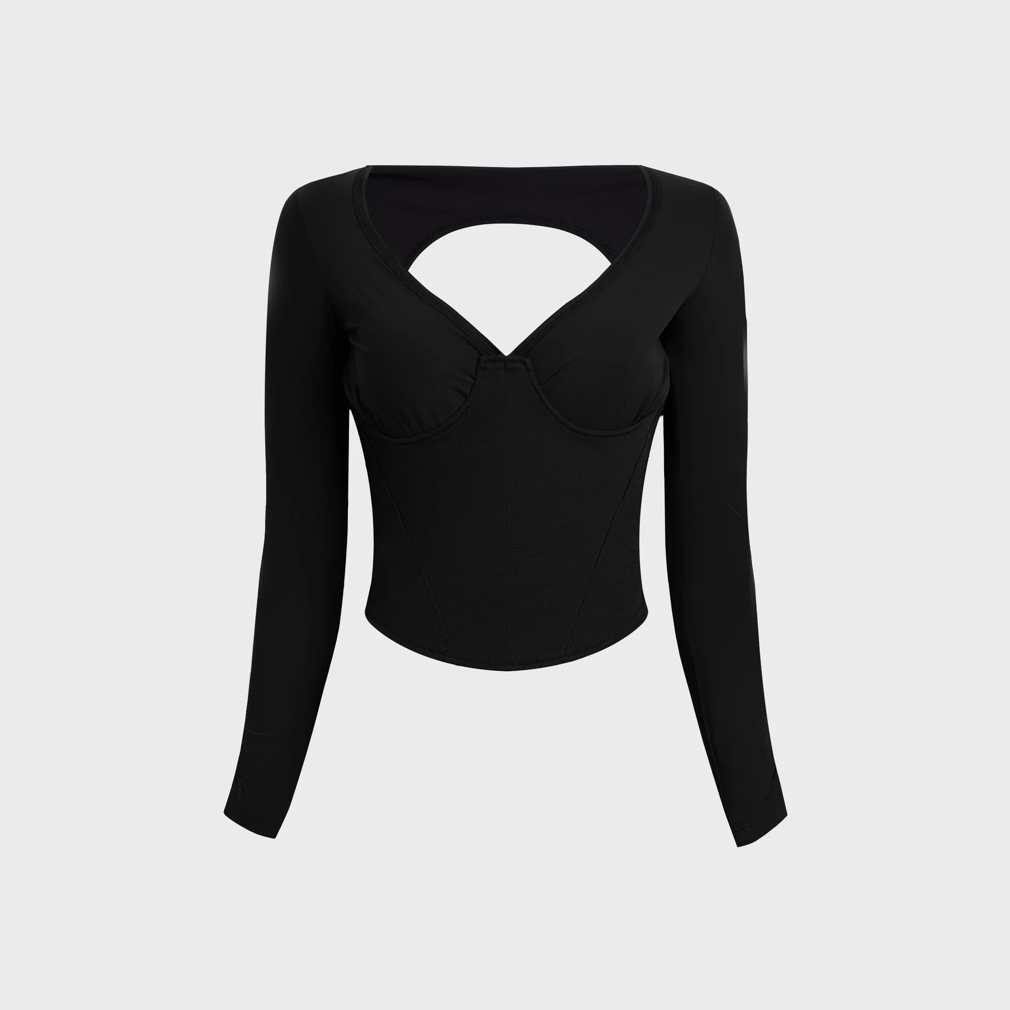 Image of KNWLS Scythe Bustier - Black