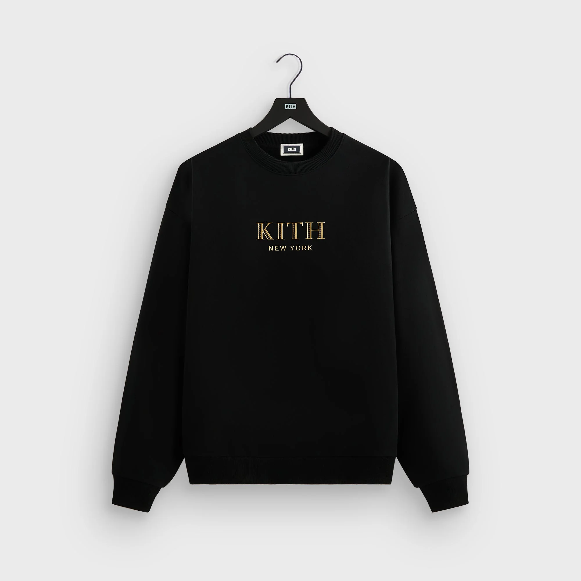Image of Kith New York Gilded Nelson Crewneck - Black