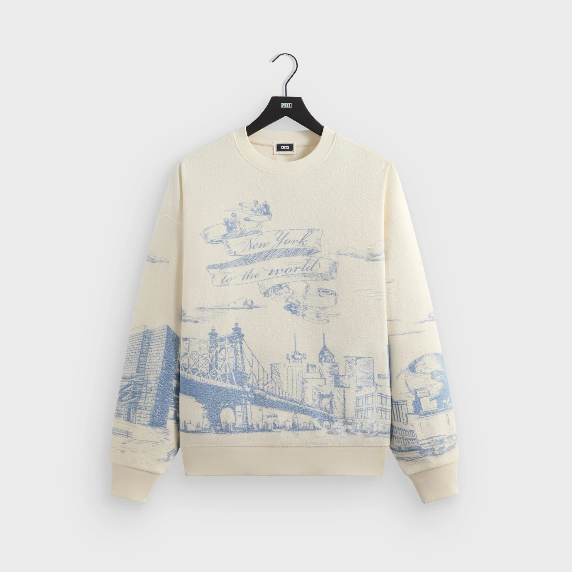 Image of Kith New York Toile Nelson Crewneck - Sandrift