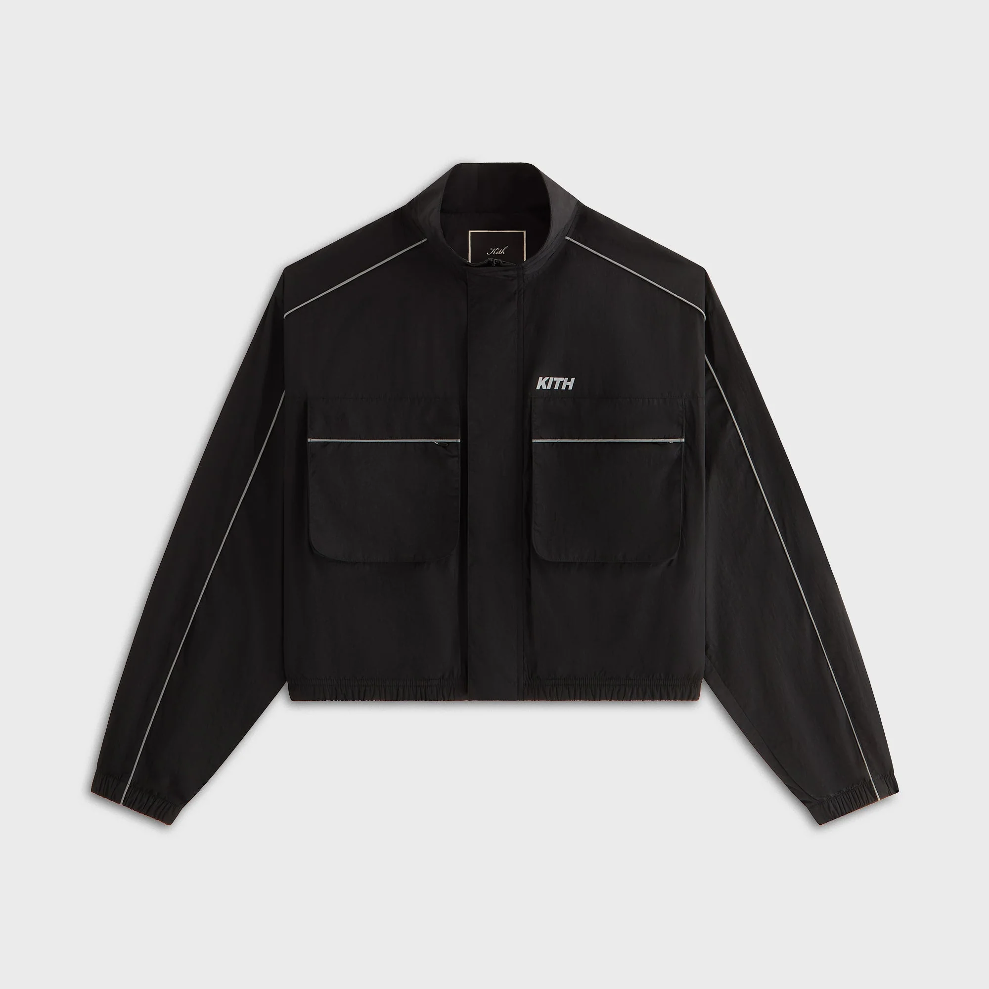 Image of Kith Women Lowen Nylon Track Jacket - Black