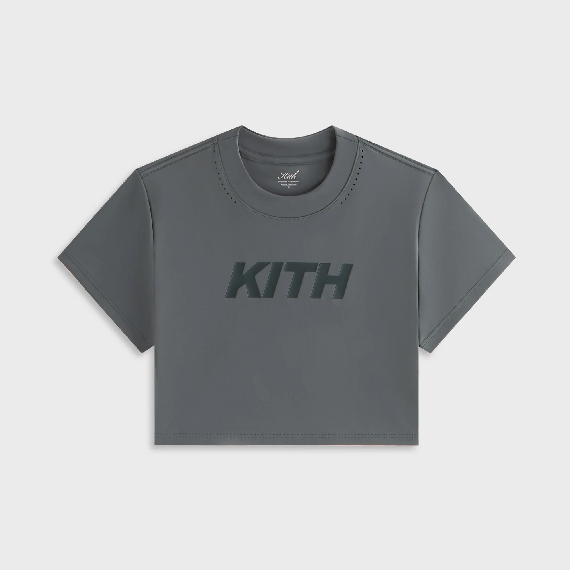 Image of Kith Women Misha Crop Speed Logo Tee - Machine