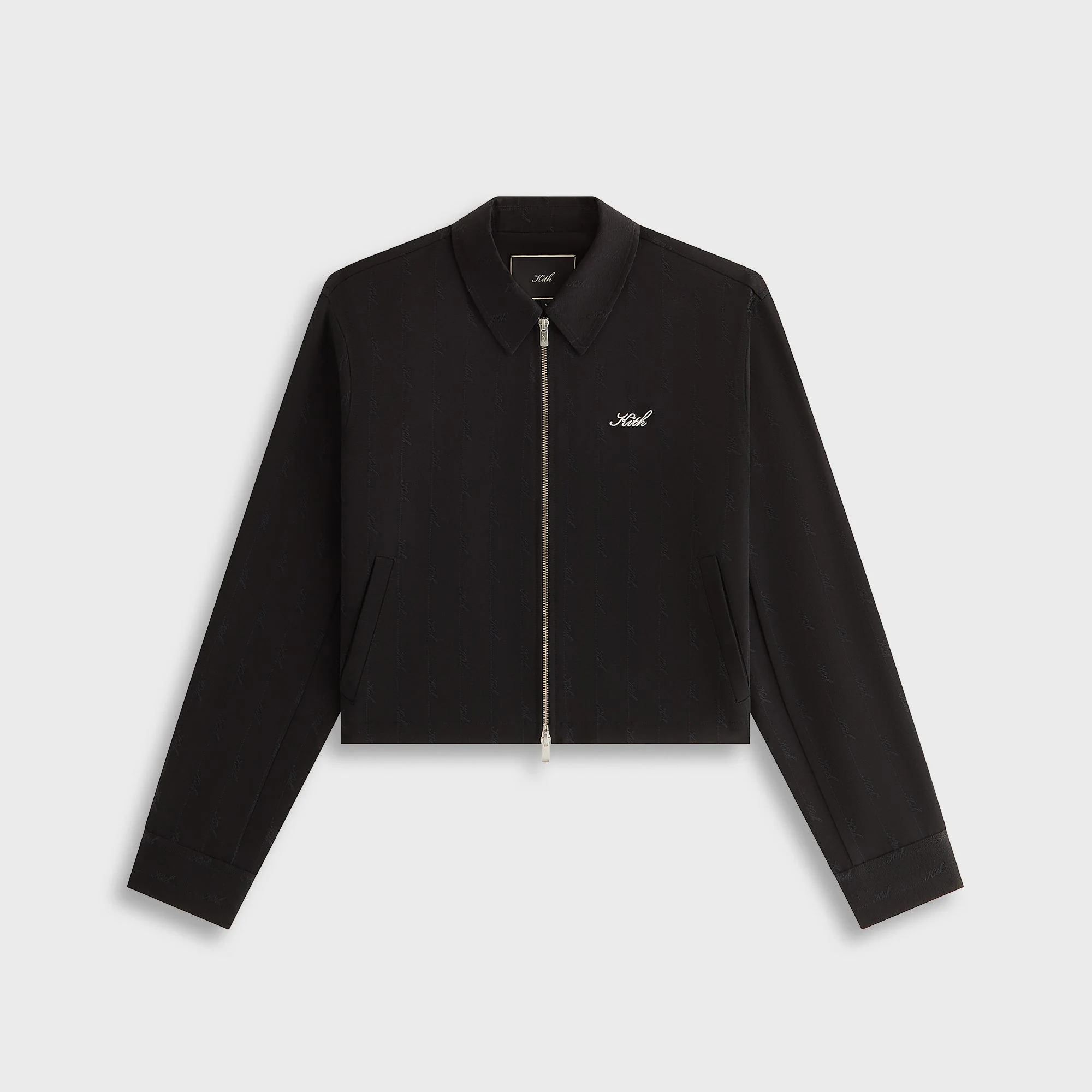 Image of Kith Women Corwin Script Faille Jacket - Black
