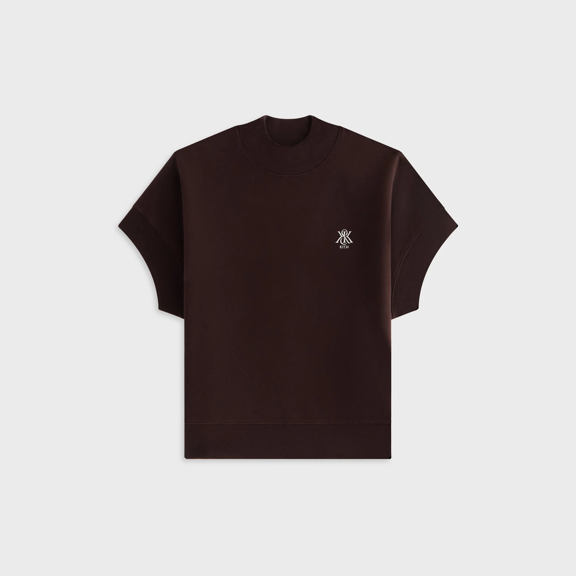 Image of Kith Women Opal Dolman Mock Neck Short Sleeve - Incognito