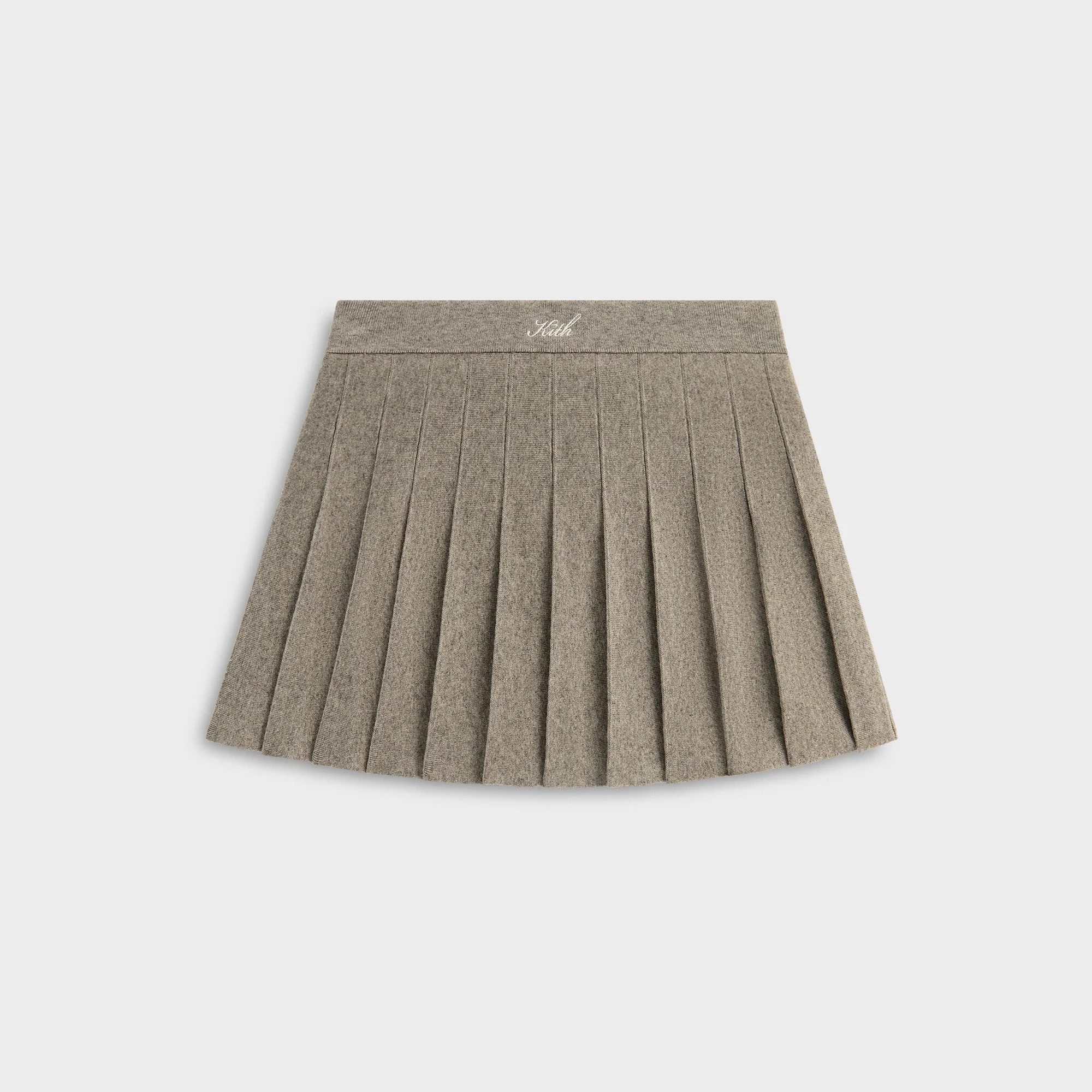 Image of Kith Women Hana Pleated Sweater Skort - Graphite