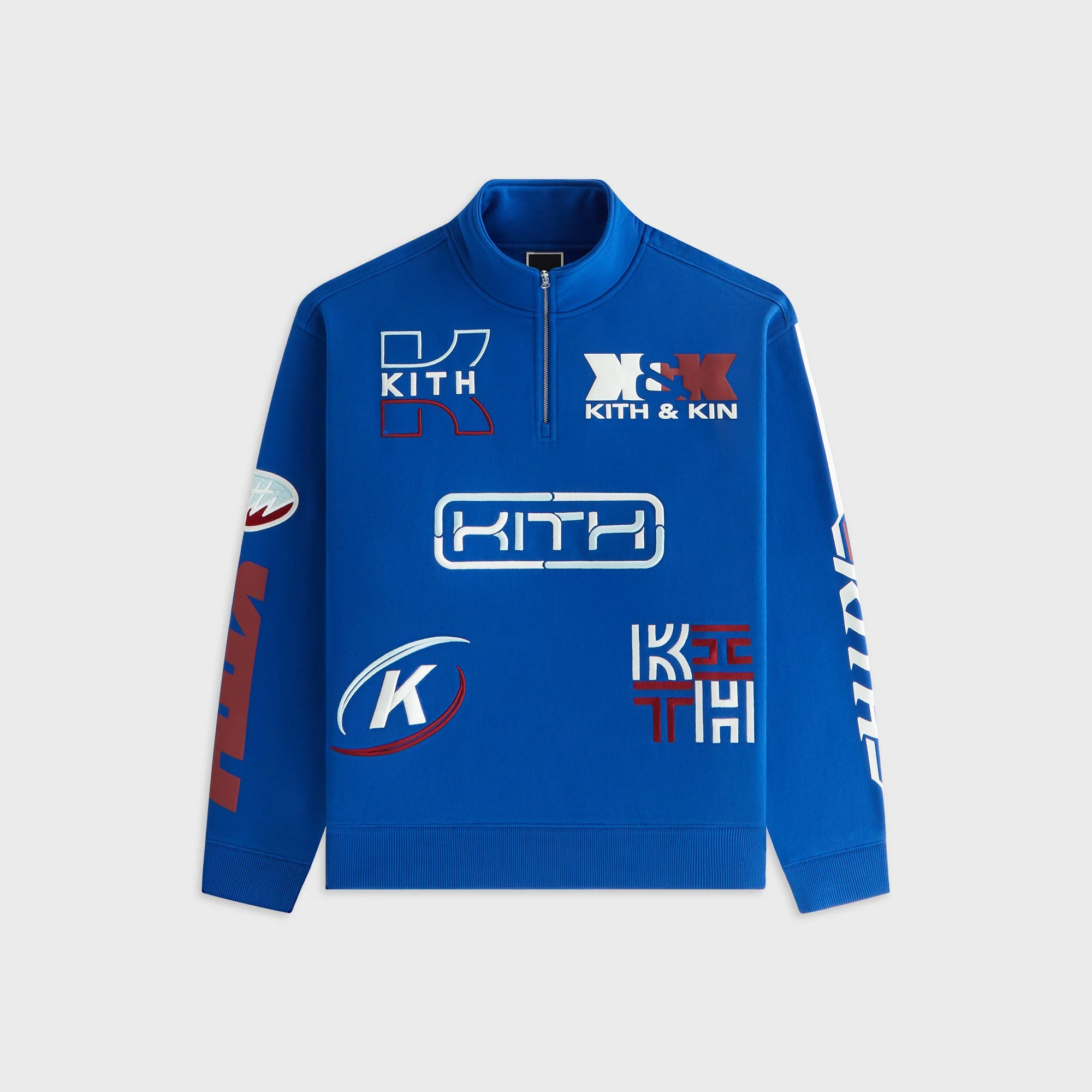 Image of Kith Women Hunter III Sport Logo Quarter Zip - Current