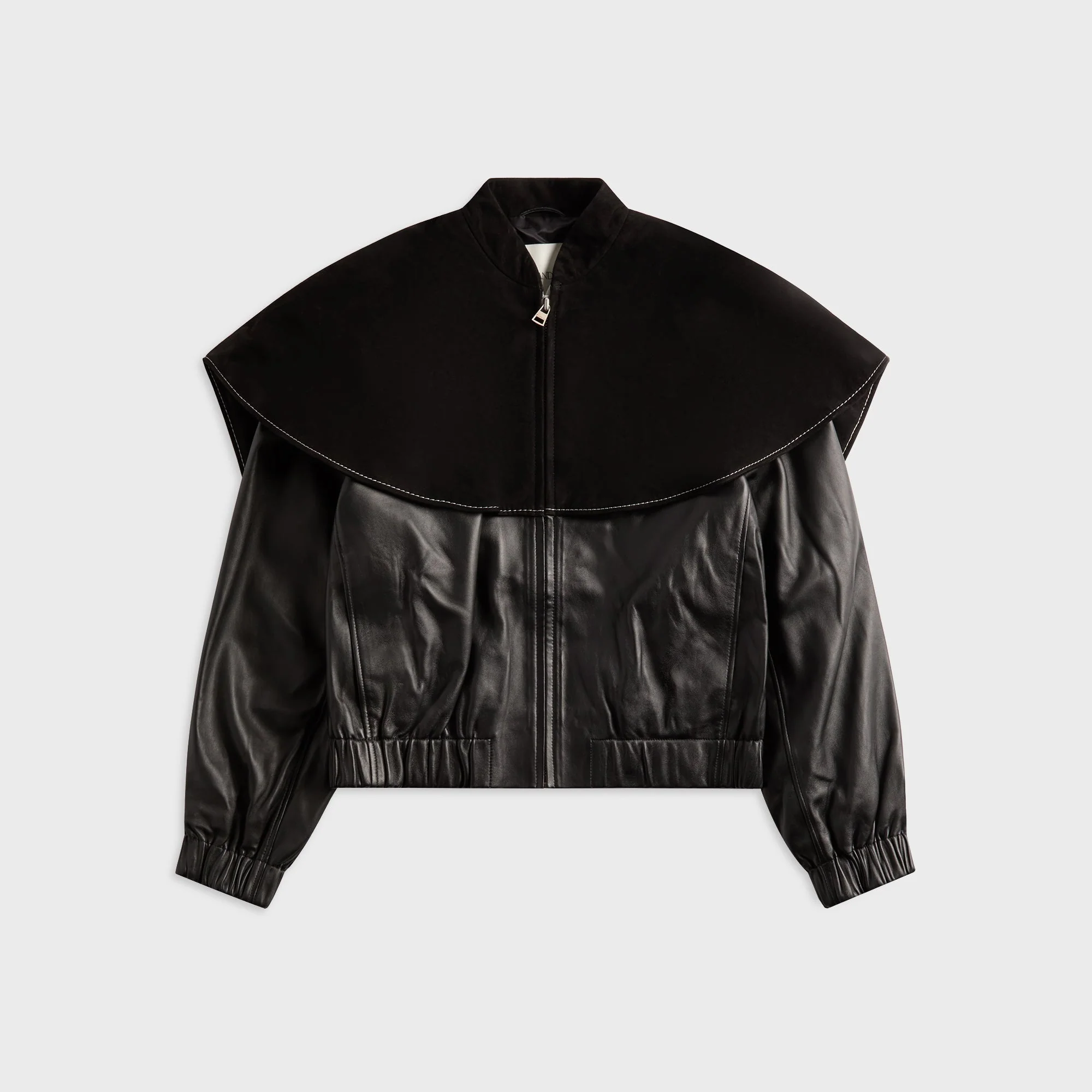 Image of JW Anderson Oversized Collar Bomber Jacket - Black