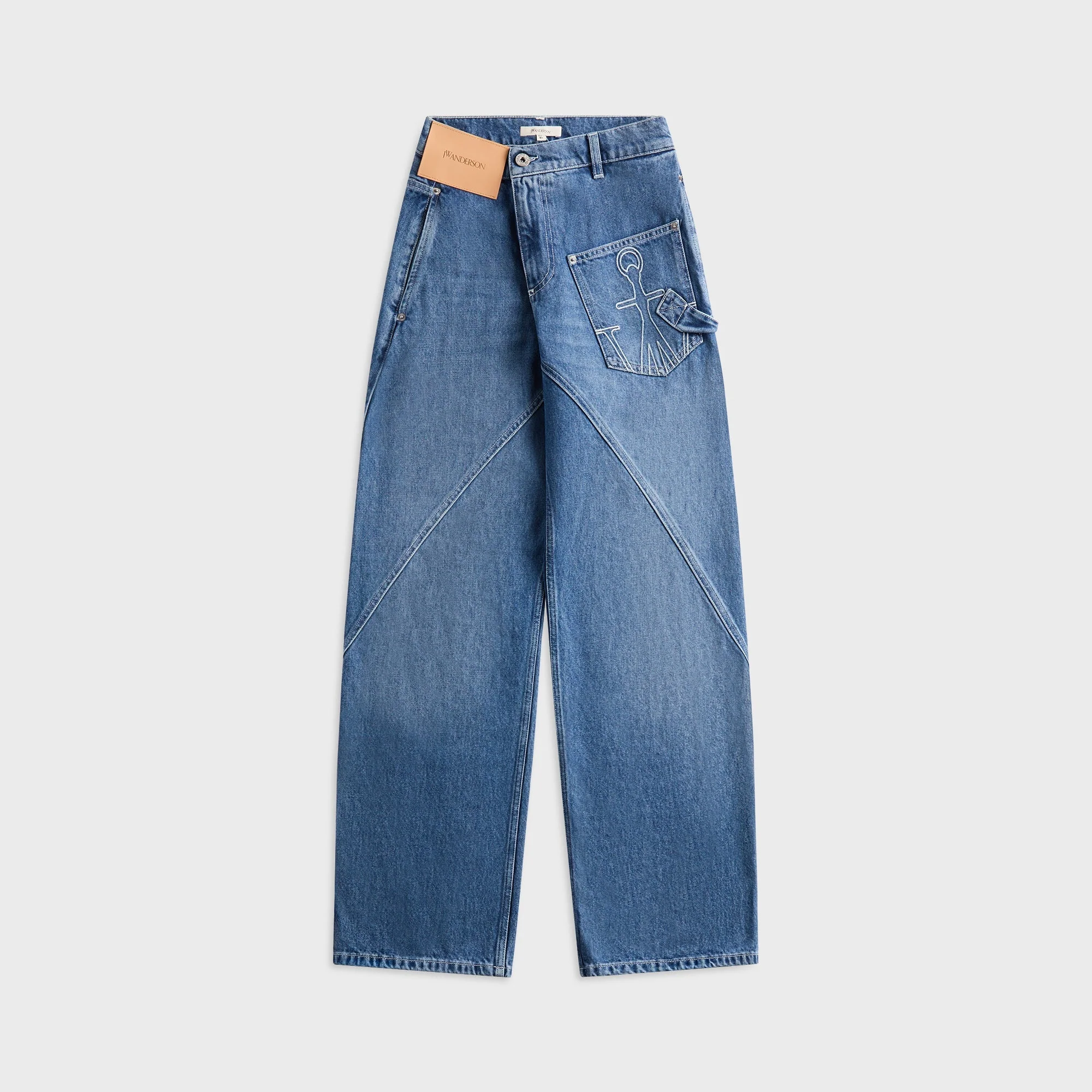 Image of JW Anderson Twisted Workwear Jeans - Light Blue