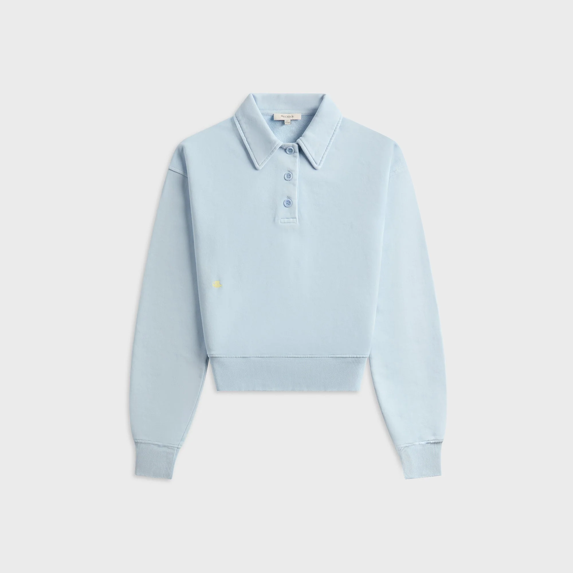 Image of JW Anderson Polo Sweatshirt - Sky Blue
