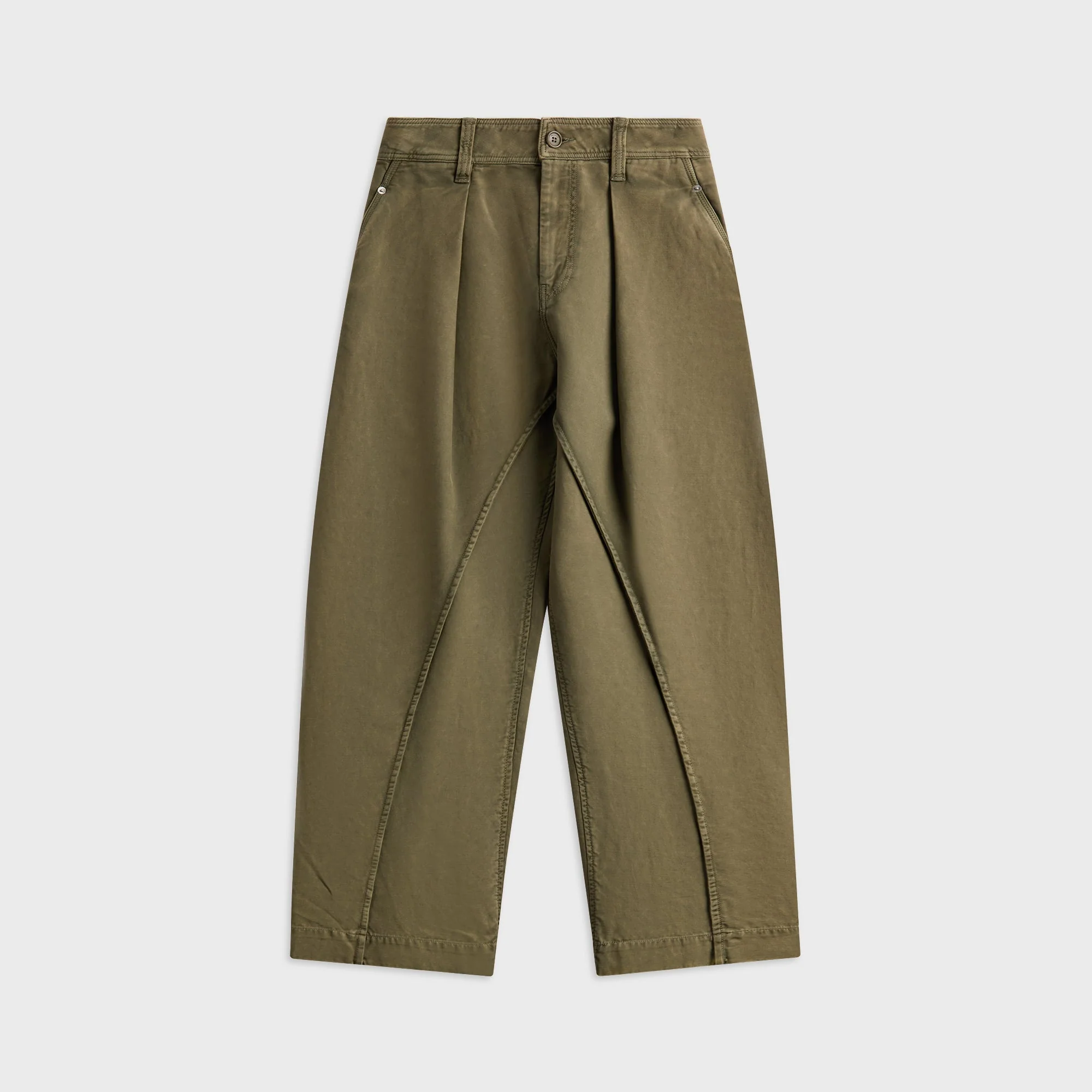 Image of JW Anderson Twisted Seam Trousers - Olive