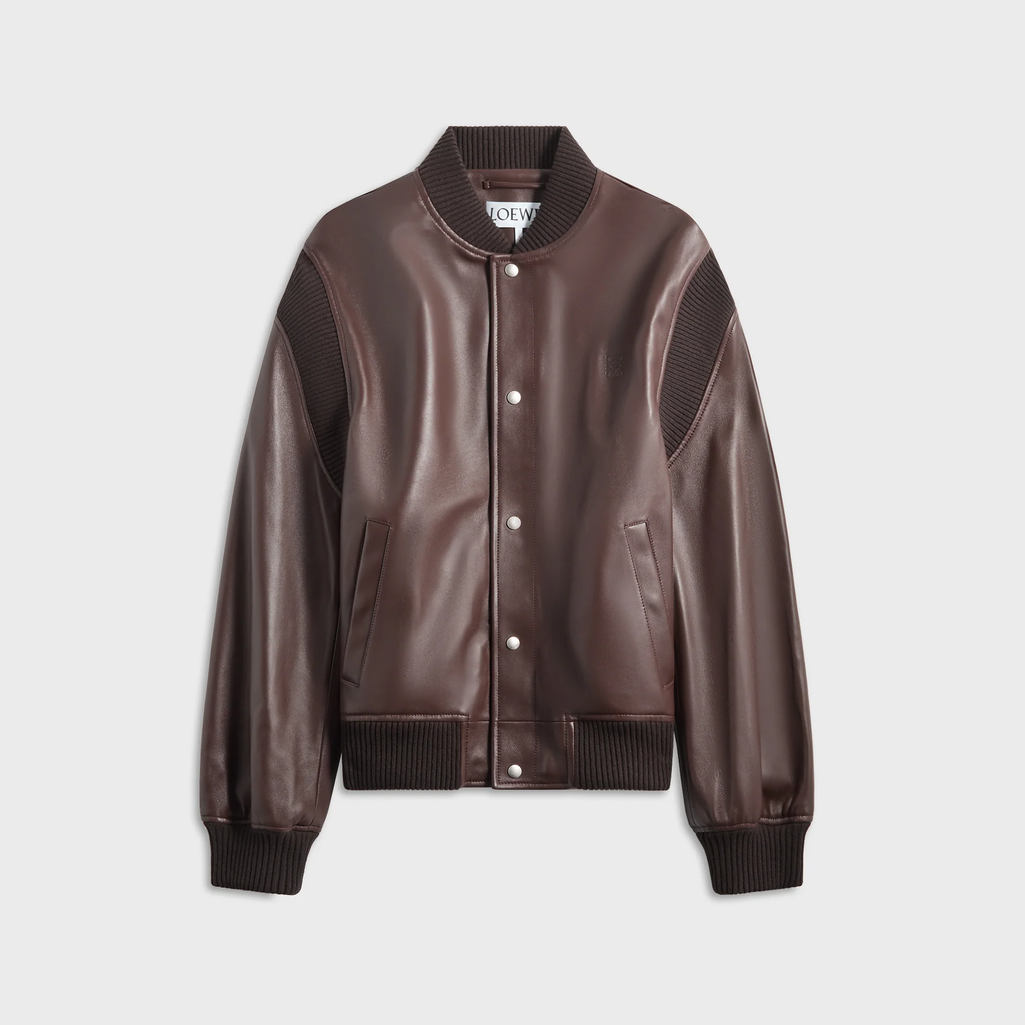 Image of Loewe Bomber Jacket - Chocolate Brown