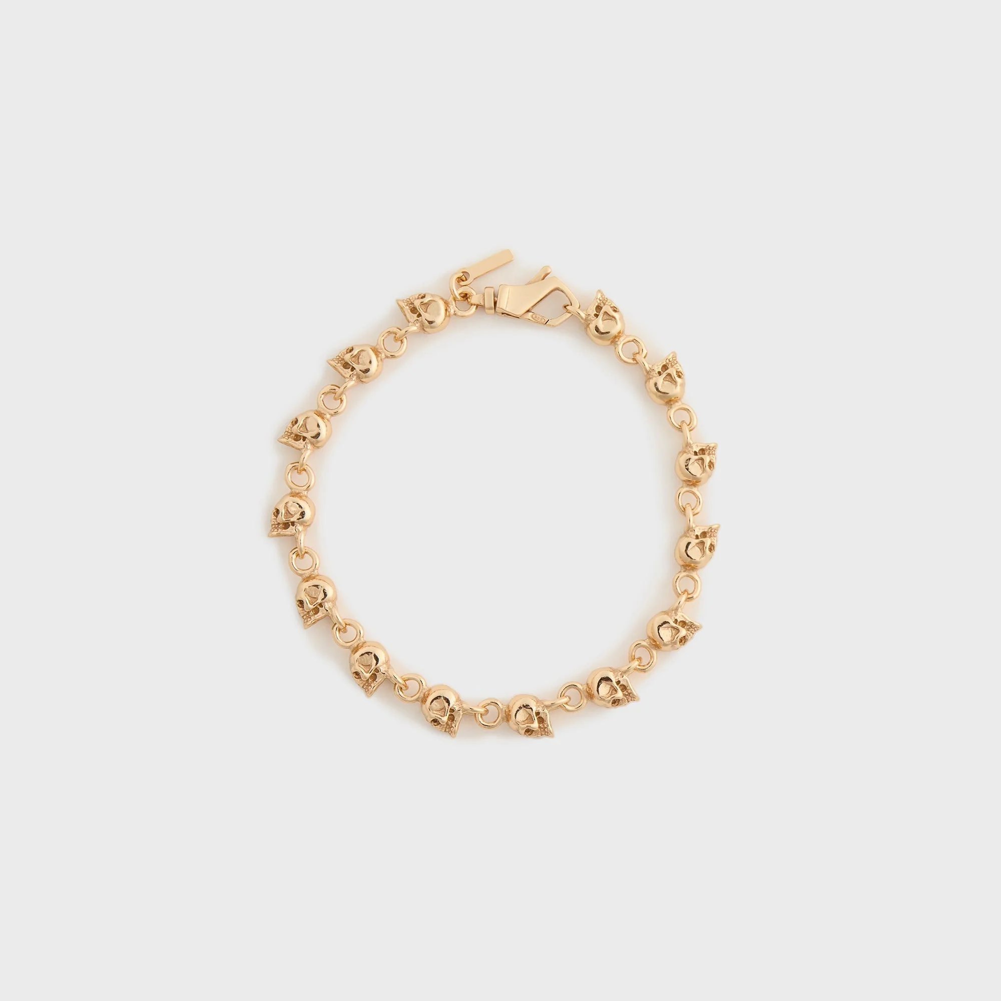 Image of Emanuele Bicocchi Gold Multi-Skull Bracelet - Gold