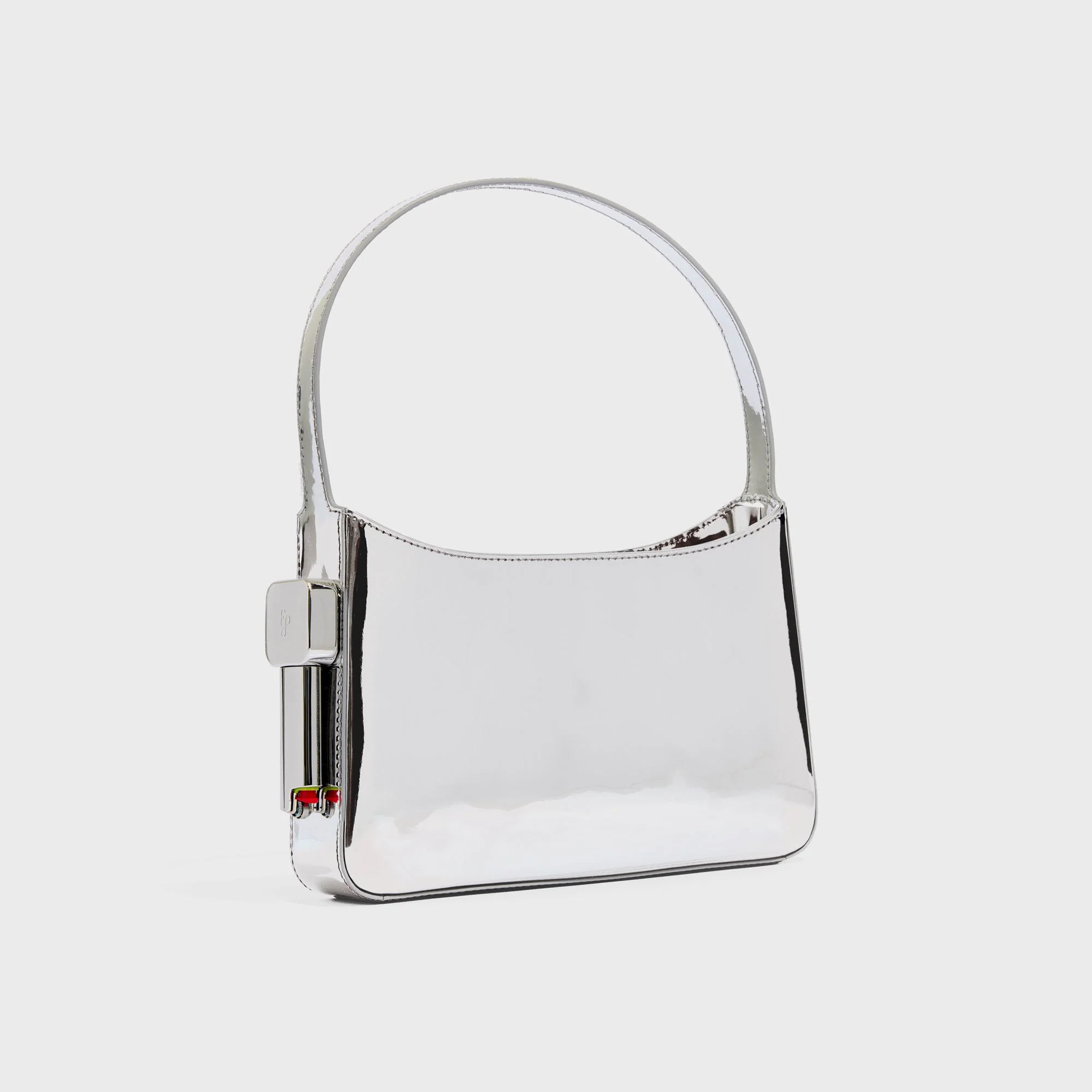 Image of Edie Parker Burn Shoulder Bag - Silver Mirror