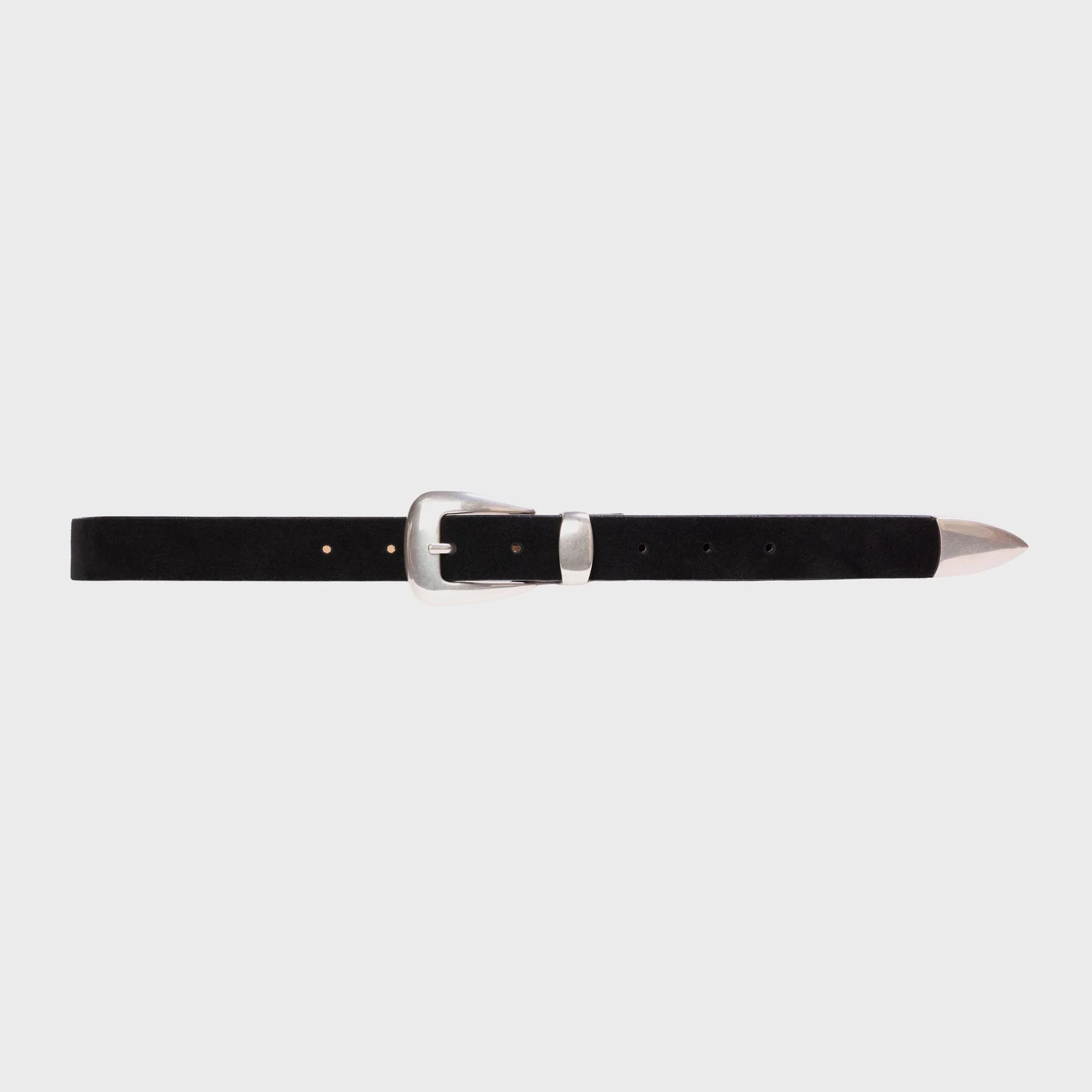 Image of Black Suede Studio Tetra Belt - Black Suede