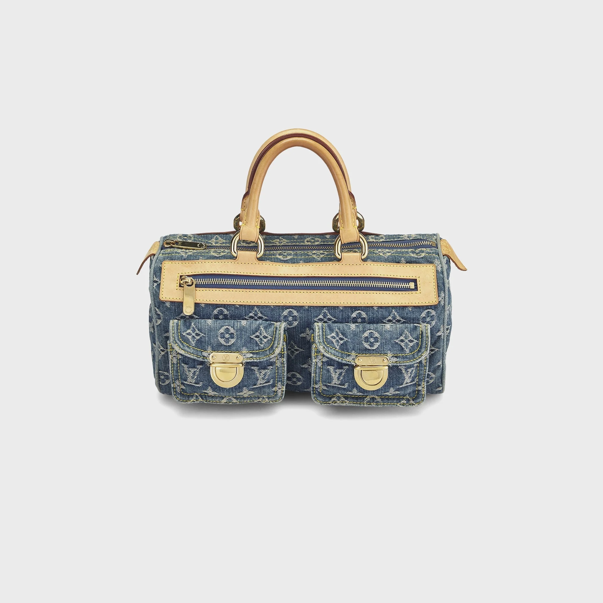 Image of WGACA Louis Vuitton Denim Neo Speedy - Blue