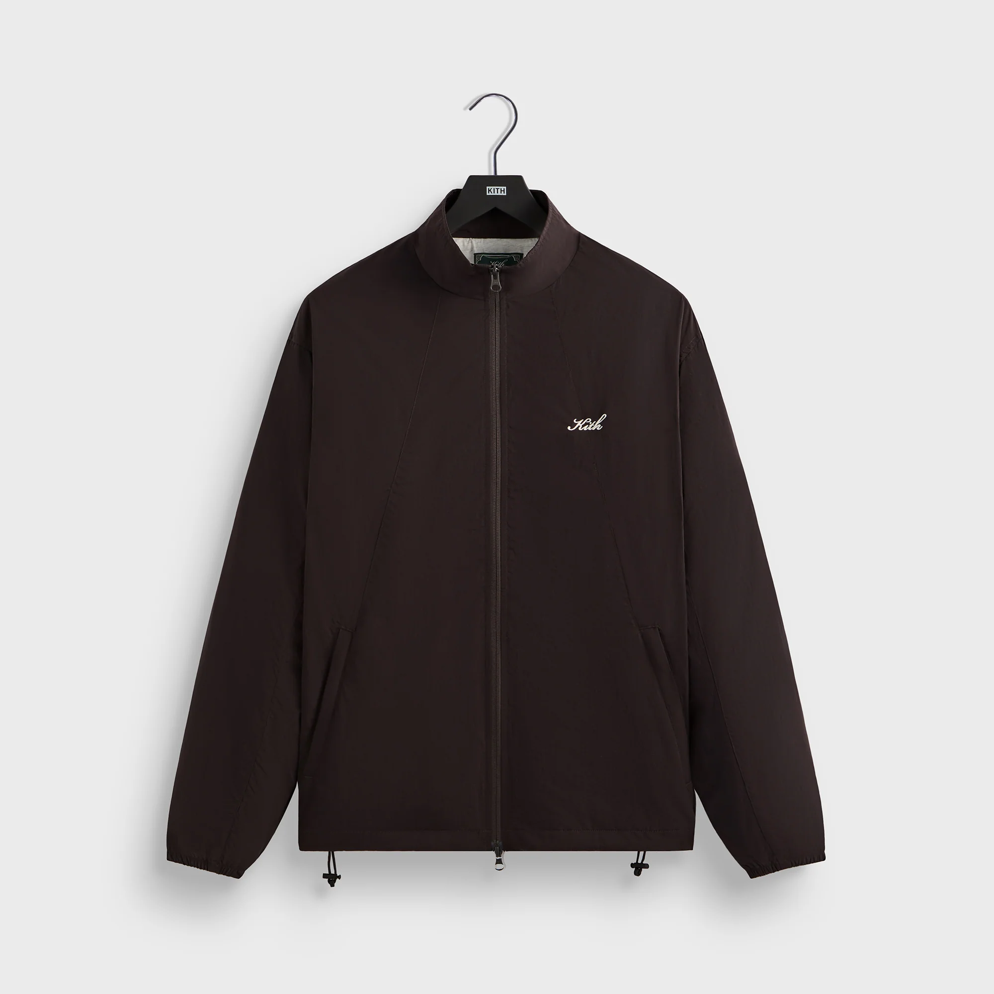 Image of Kith Wrinkle Nylon Windsor Panelled Track Jacket - Kindling