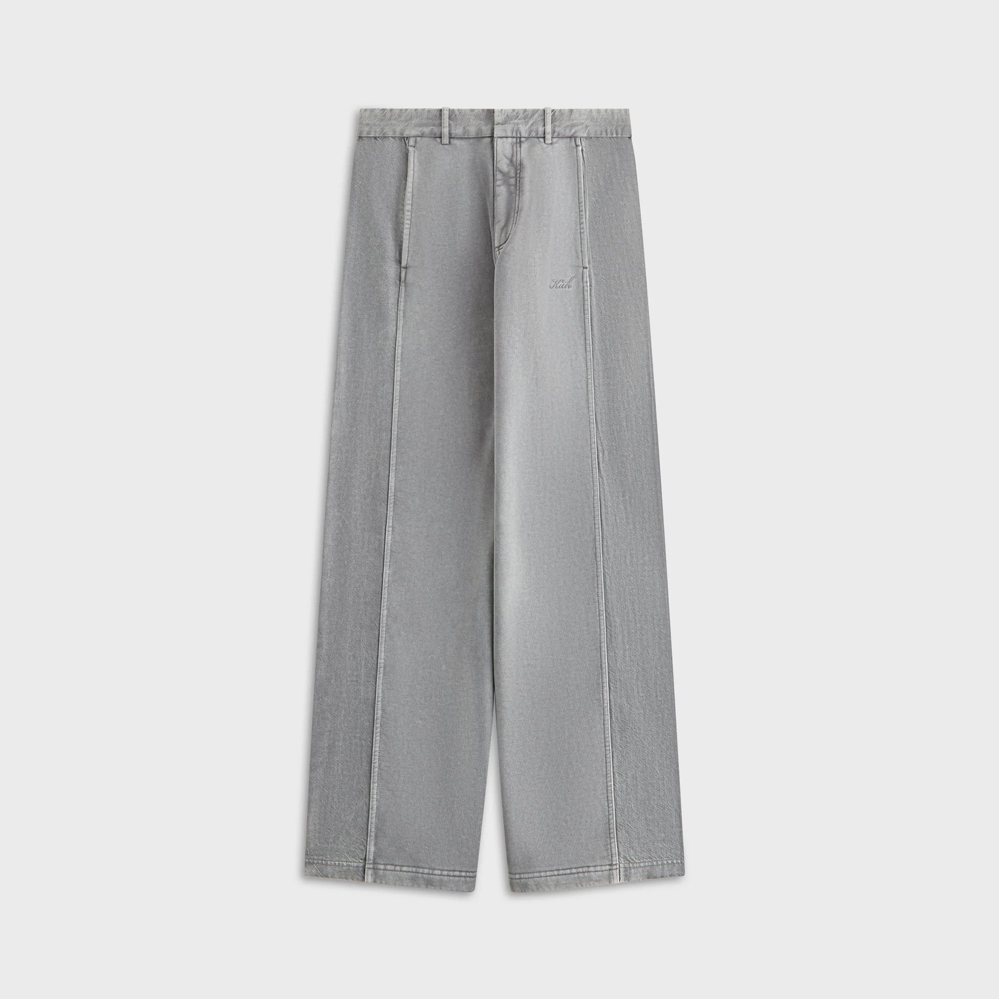 Image of Kith Women Ryo Mixed Denim Sweatpant - Statue