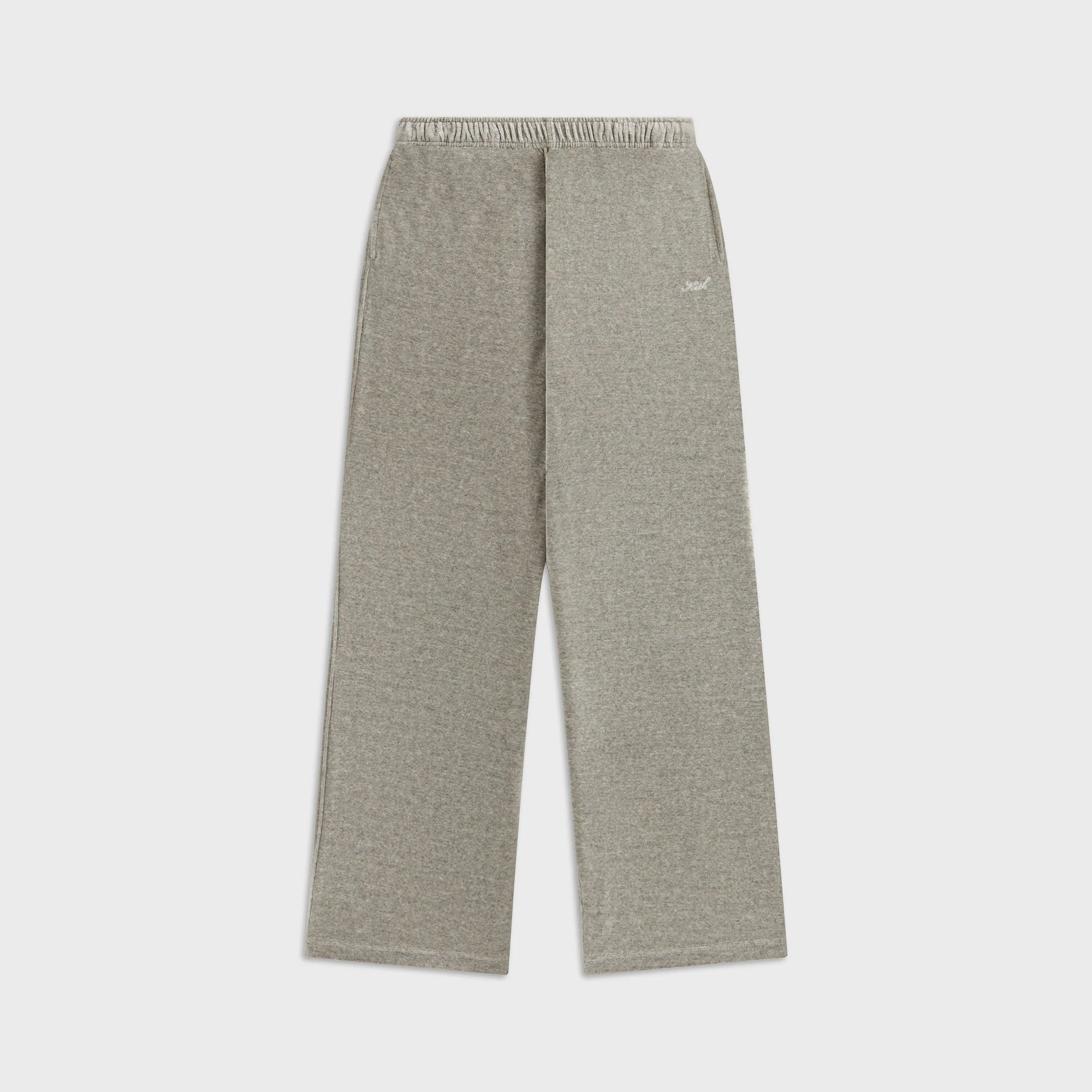 Image of Kith Women Ava II Velour Pant - Light Heather Grey