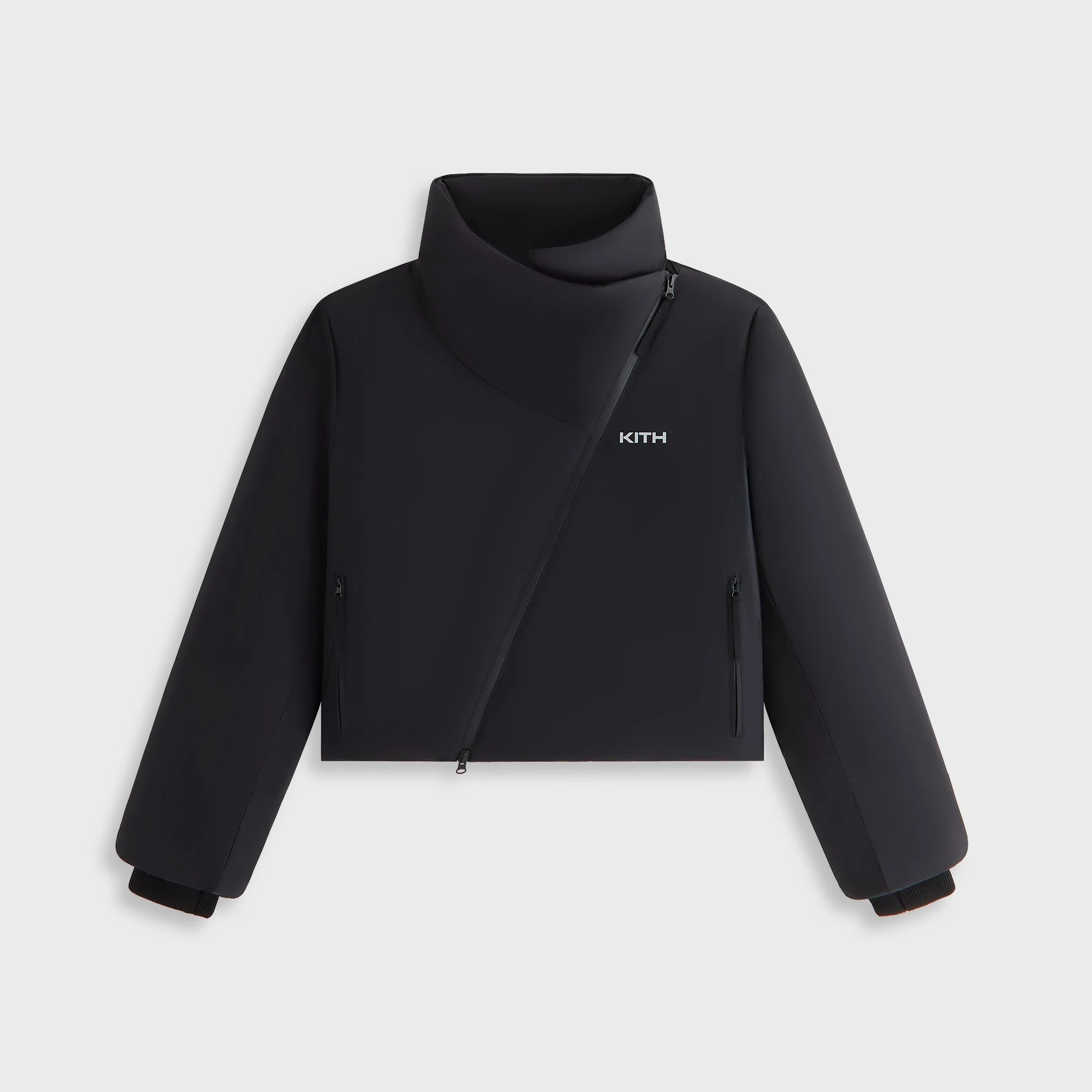 Image of Kith Women Helia Asymmetrical Jacket - Black