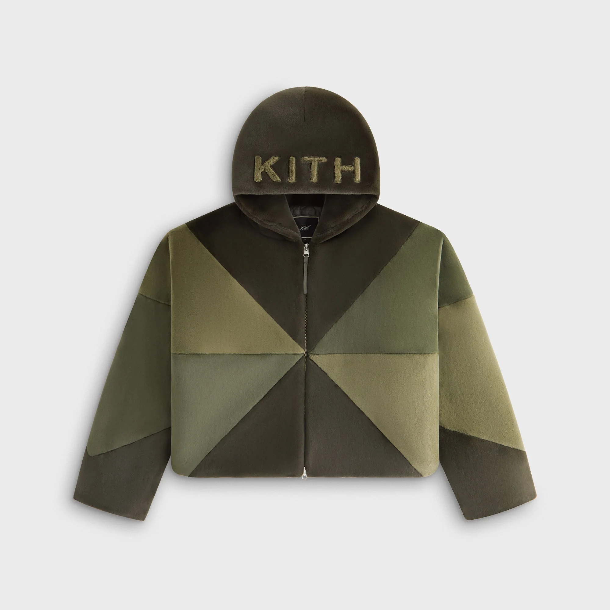 Image of Kith Women Toshi III Faux Fur Pinwheel Bomber Jacket - Monarch