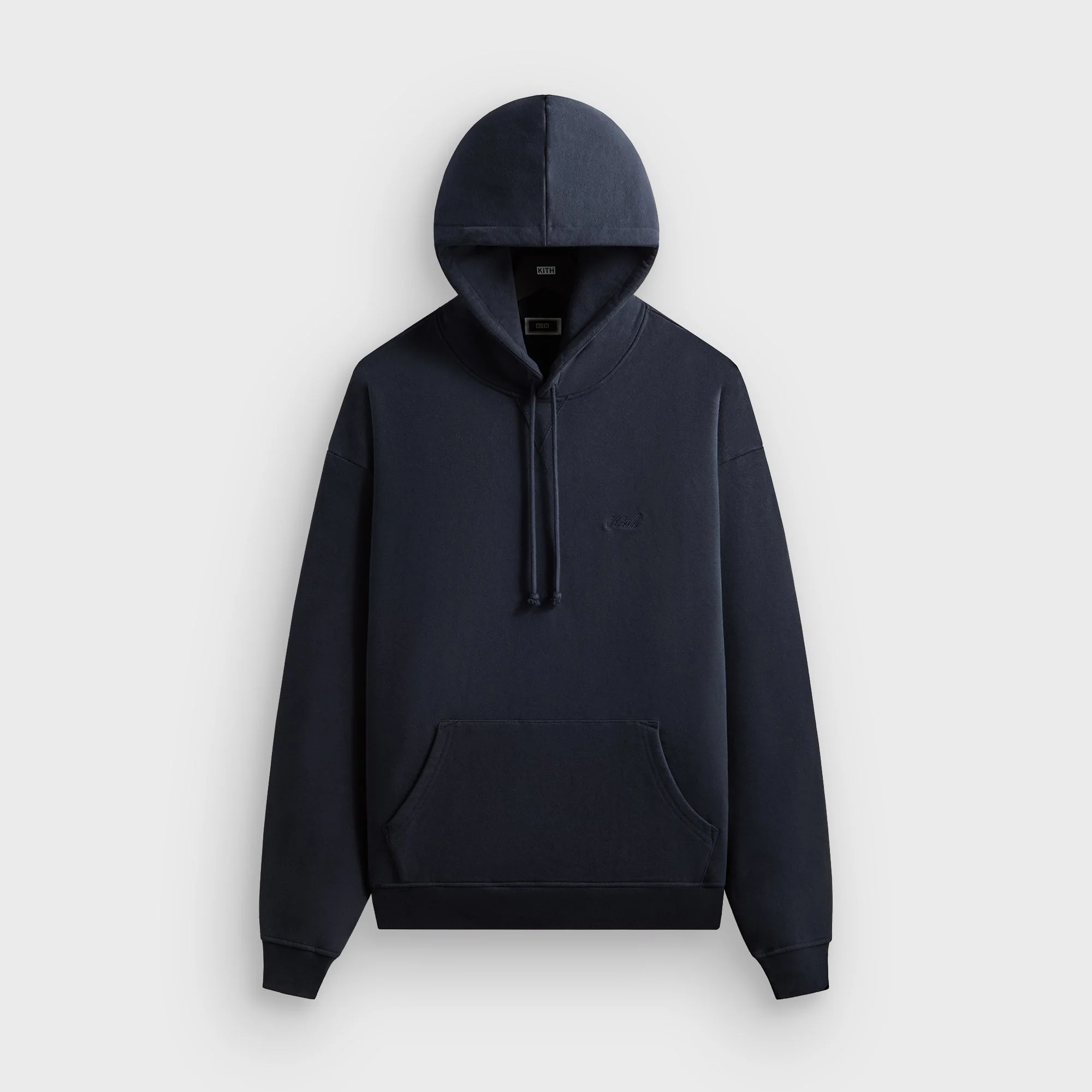 Image of Kith Sueded French Terry Nelson Hoodie - Admiral