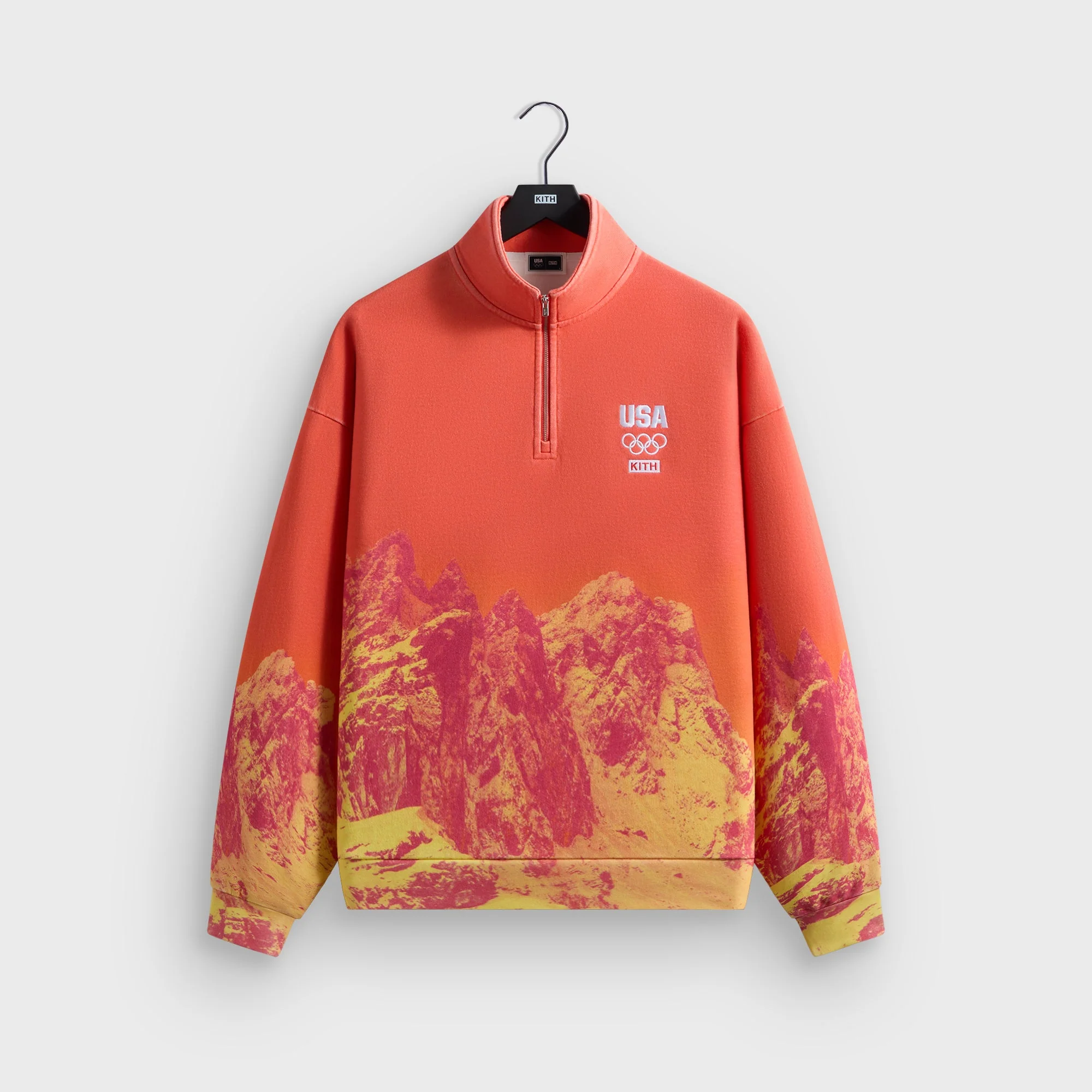 Image of Kith for Team USA Winter Mountain Quarter Zip - Citrine
