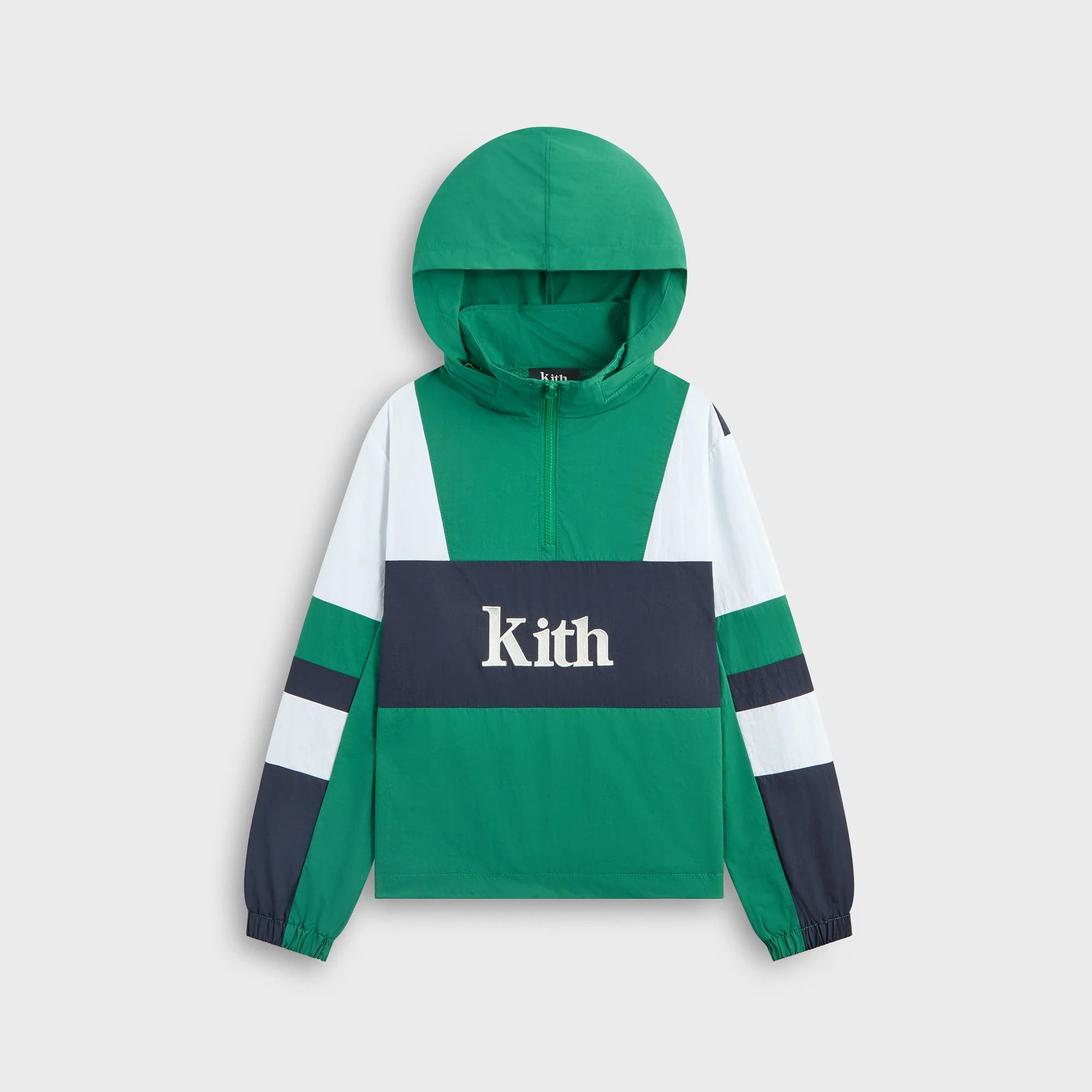 Image of Kith Kids Blocked Linden Harrison Pullover - Newt