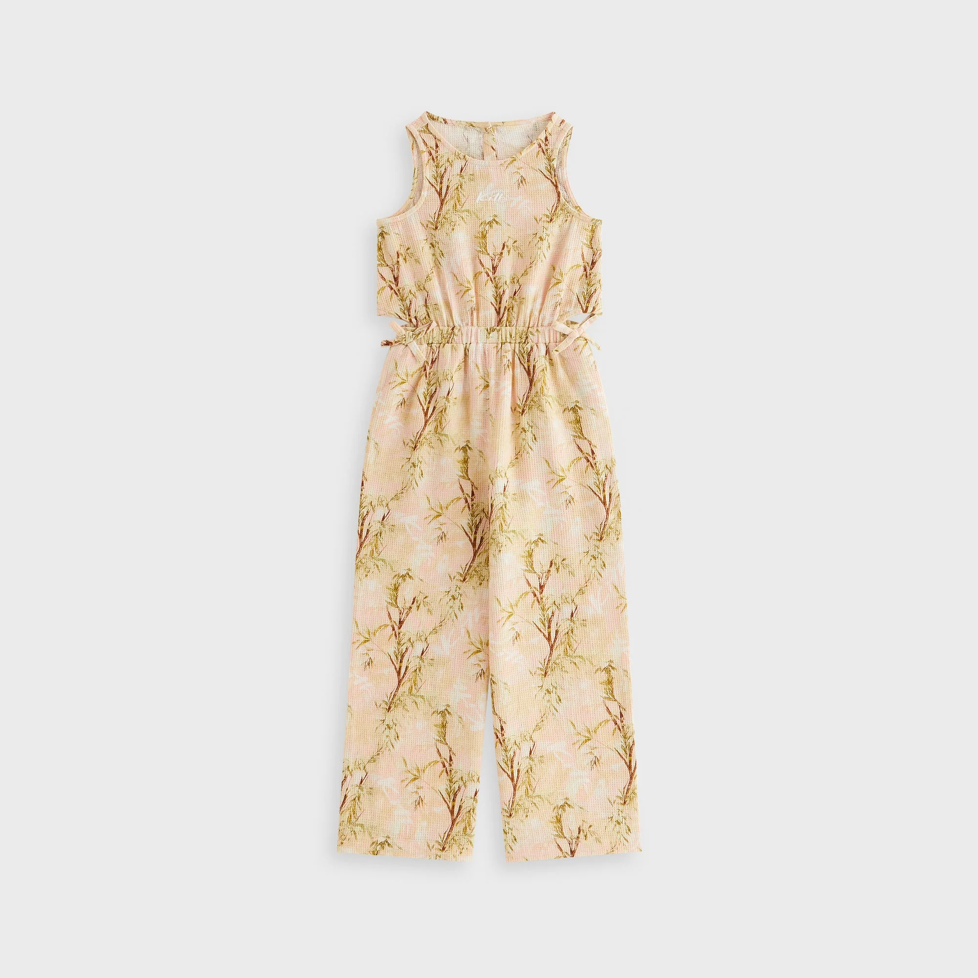 Image of Kith Kids Printed Raelyn Wide Leg Jumpsuit - Sand Rose