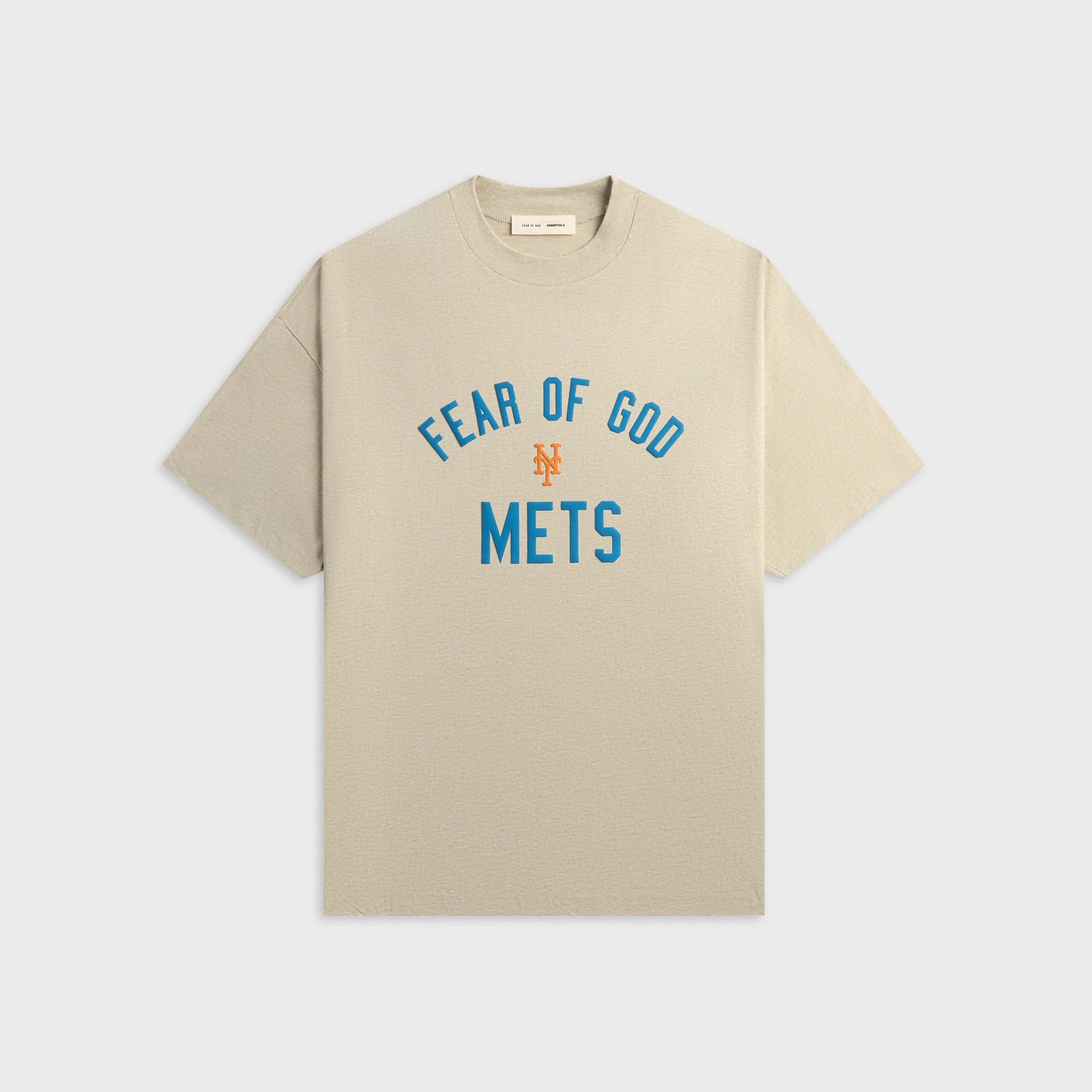 Image of Essentials Mets 90s Fit Tee - Heather Stone