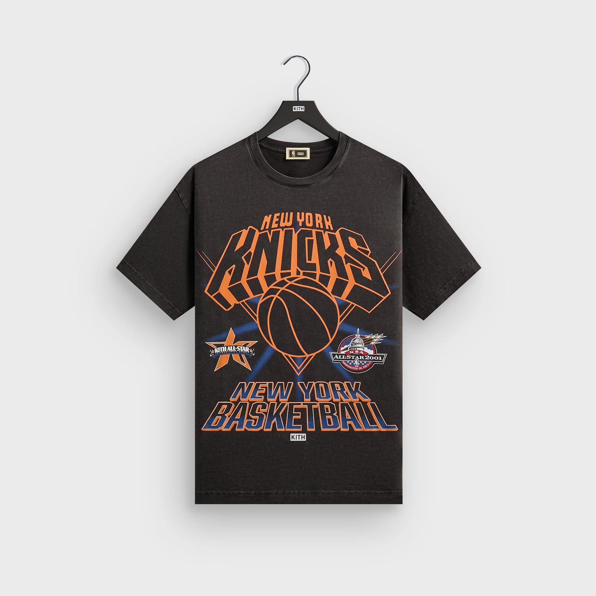 Image of Kith for NBA All-Star New York Knicks Vintage Tee - Black