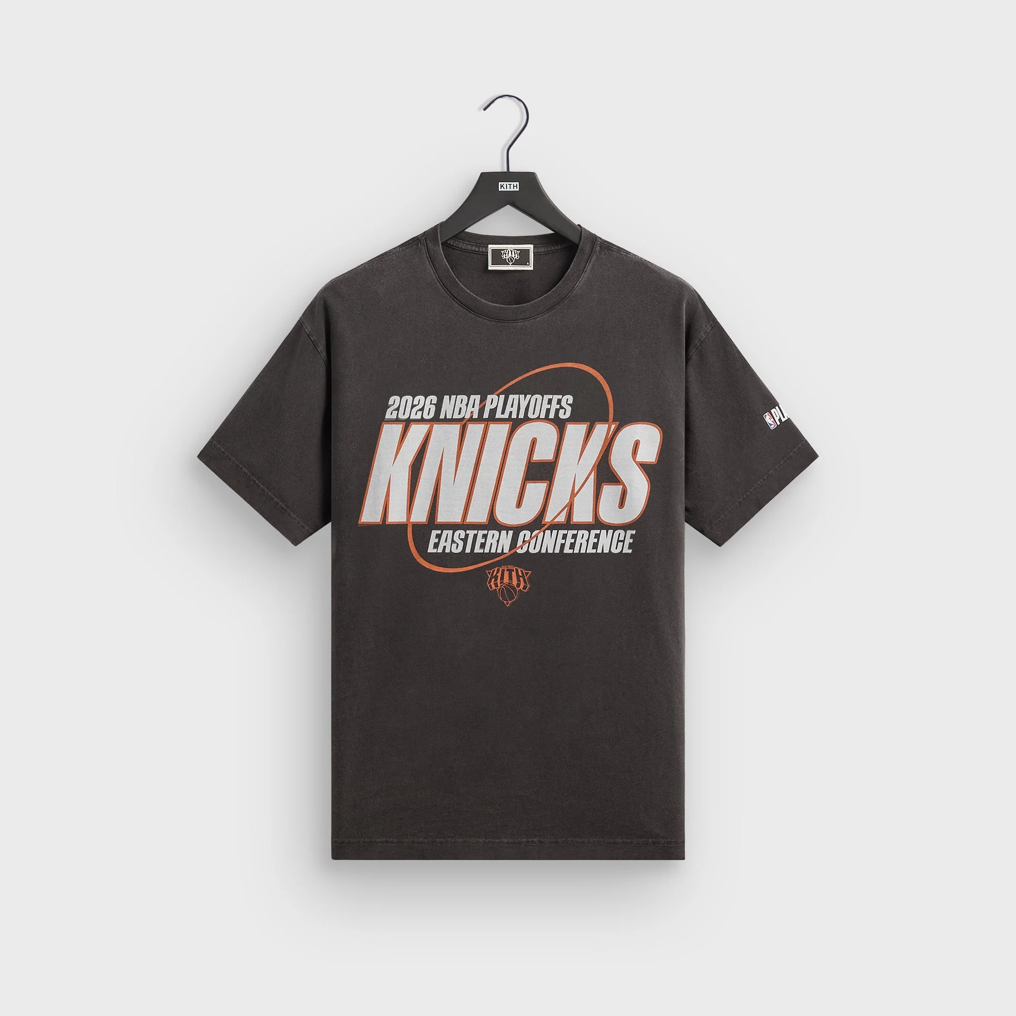 Image of Kith for the New York Knicks Playoffs Tee - Black