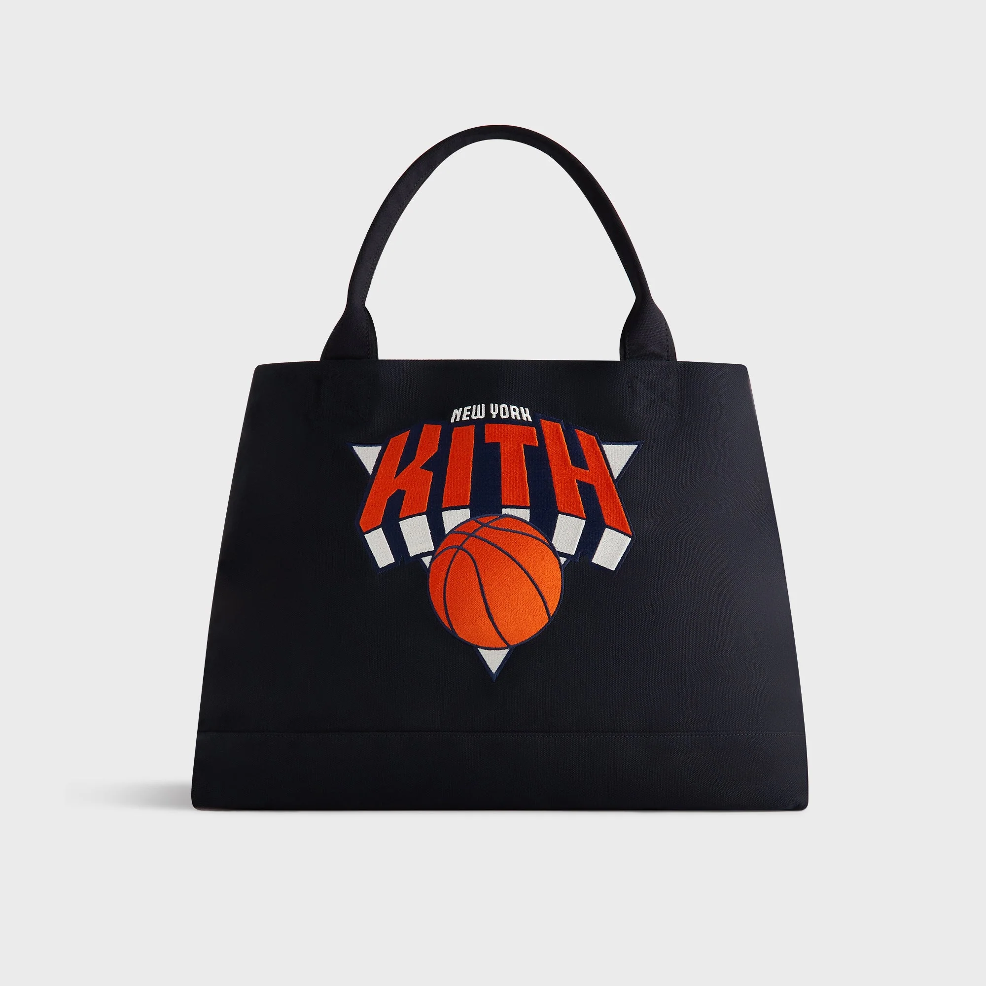 Image of Kith for the New York Knicks Playoffs Canvas Tote - Black