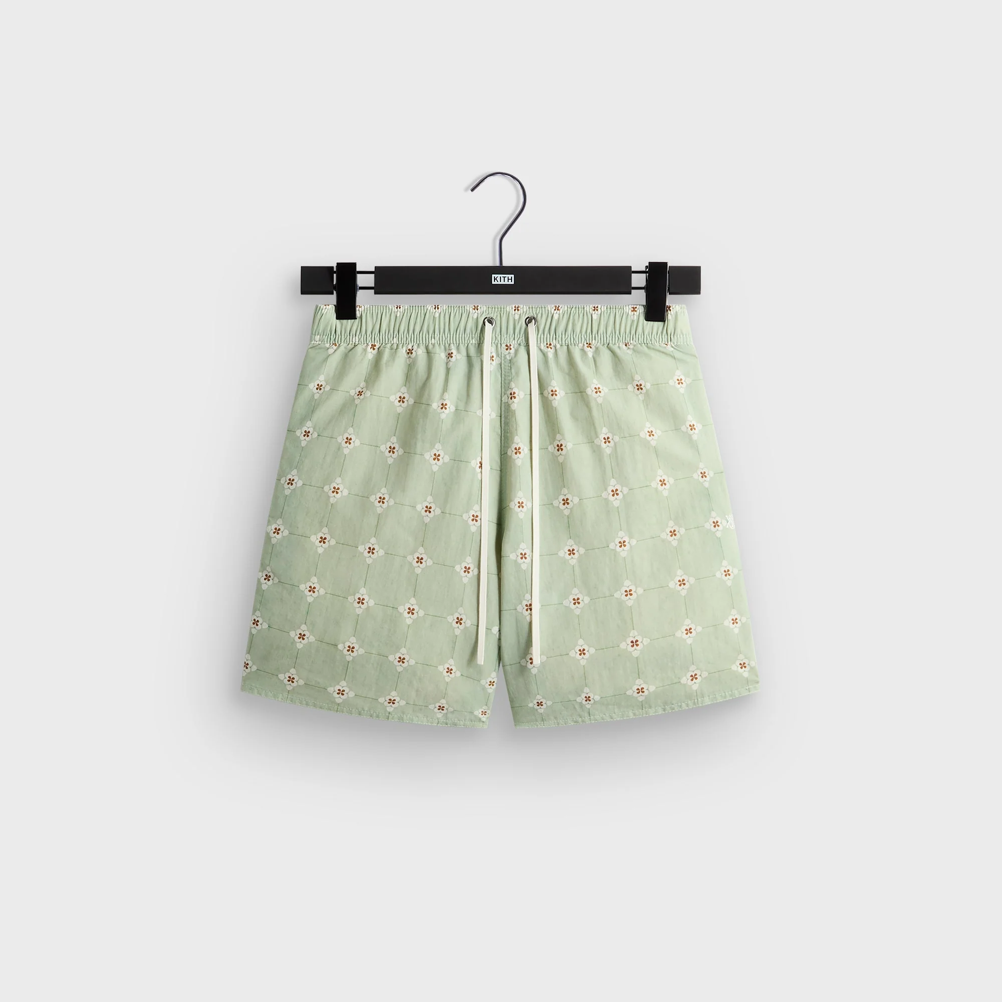Image of Kith Printed Collins Swim Short - Stoneware