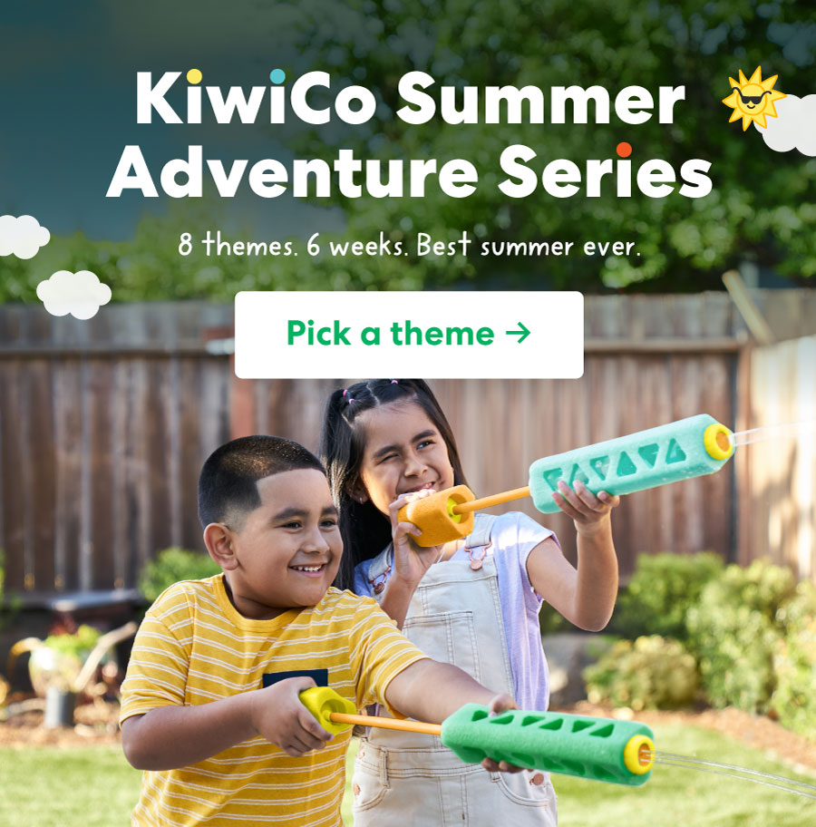 Keep kids engaged all summer long | Get 6 weeks of hands-on fun with the KiwiCo Summer Adventure Series! Get started ->