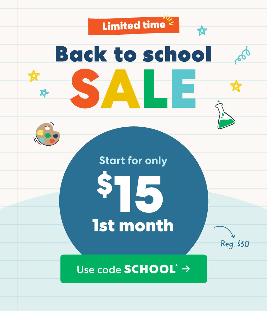 Use code SCHOOL ->