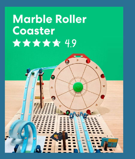 Marble Roller Coaster - 4.9 Stars!