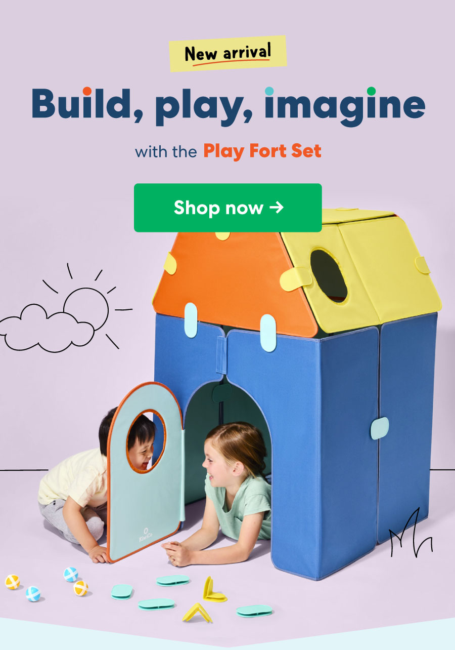 New arrival Build, play, Imagine with the Play Fort Set Shop now