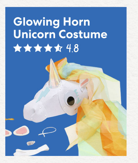 Glowing Horn Unicorn Costume