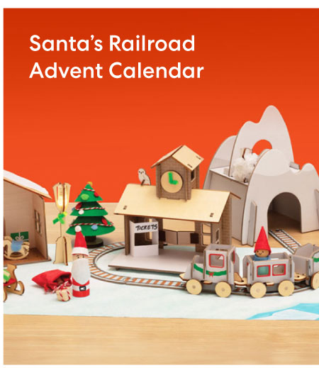 Santa's Railroad Advent Calendar
