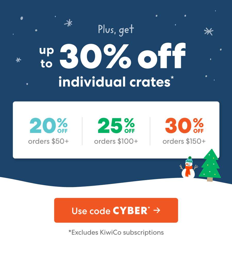 Plus get up to 30% off individual crates! USE CODE CYBER->