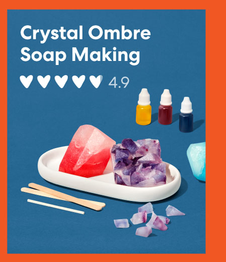 Crystal Ombre Soap Making