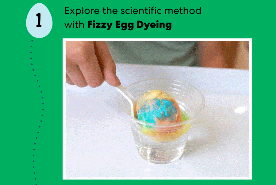 Explore the scientific method with Fizzy Egg Dyeing