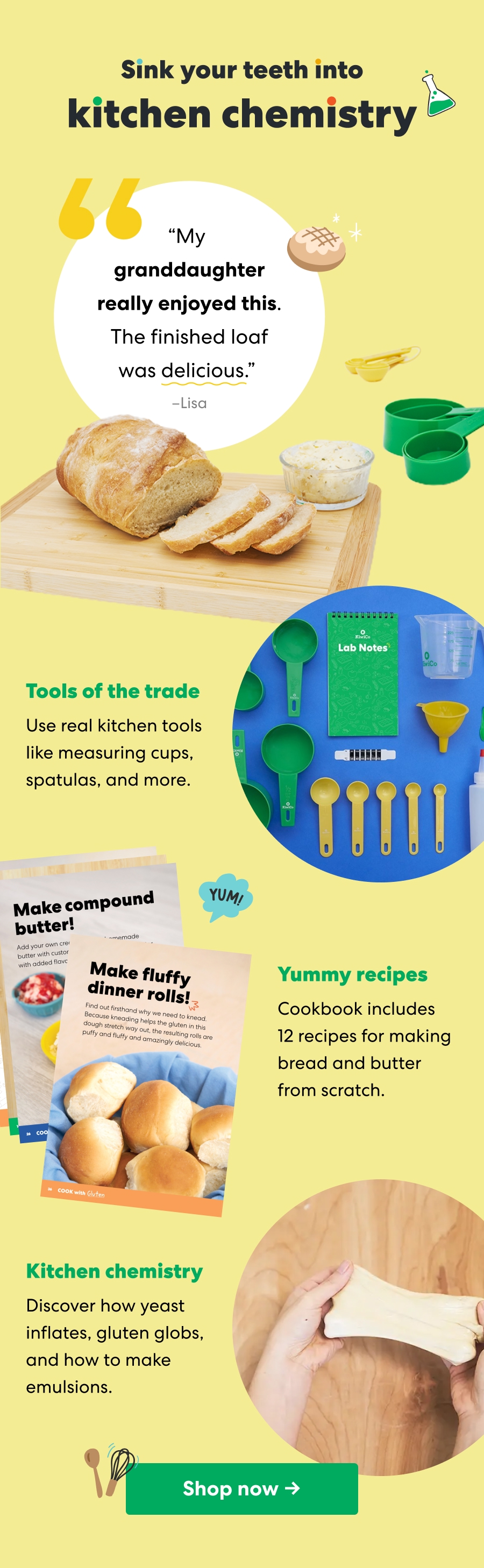Sink your teeth into kitchen chemistry