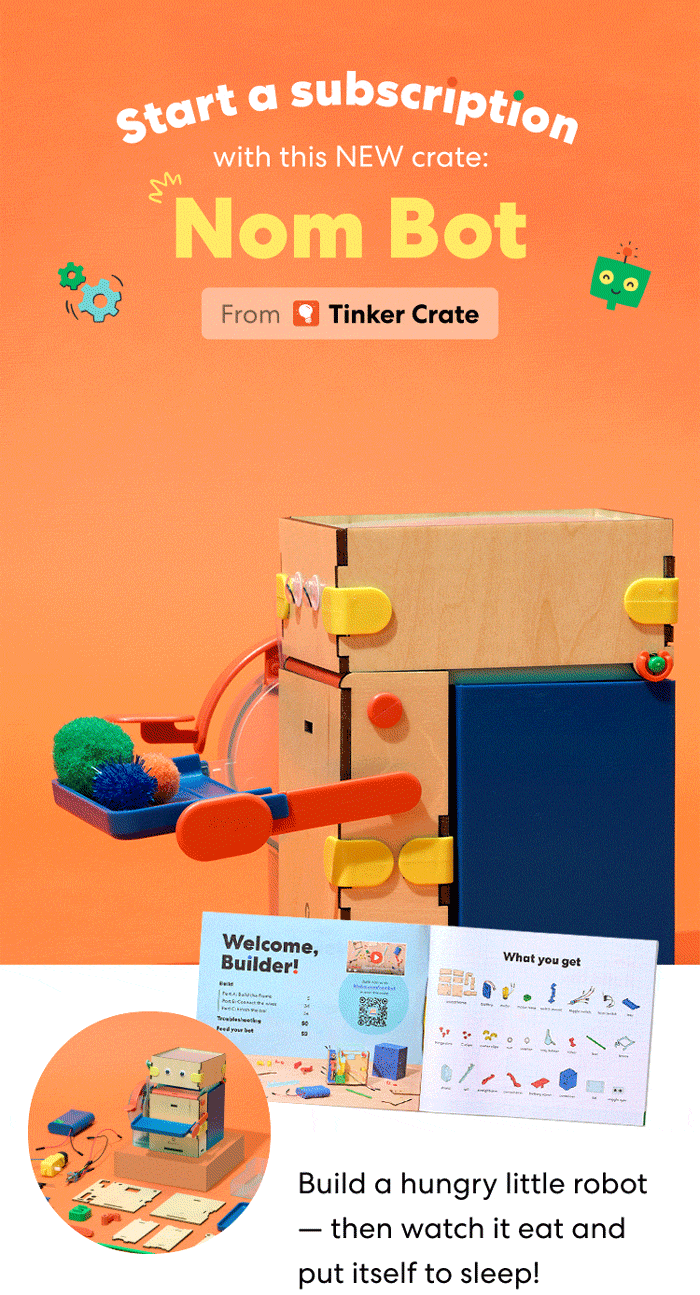Start a subscription with this NEW crate: Nom Bot