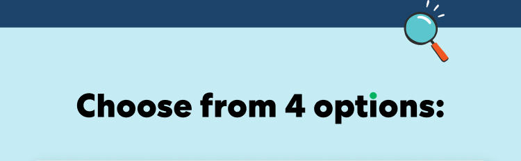 Choose from 4 options: