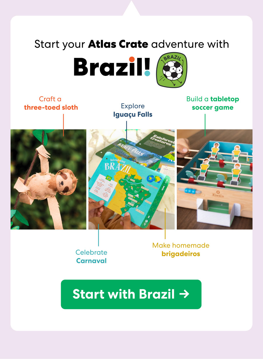 Start your Atlas Crate adventure with Brazil! 